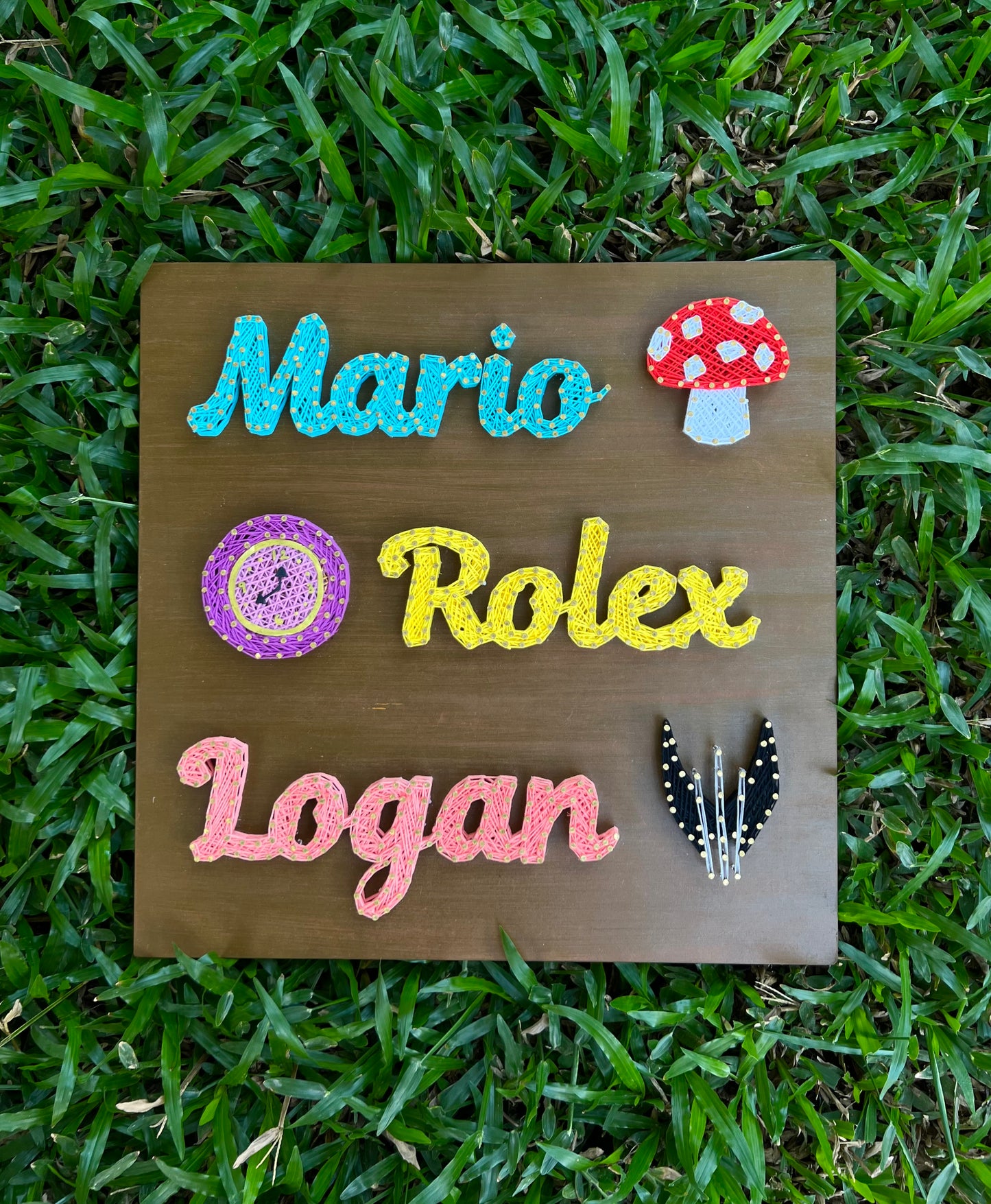 Multiple Names String Art