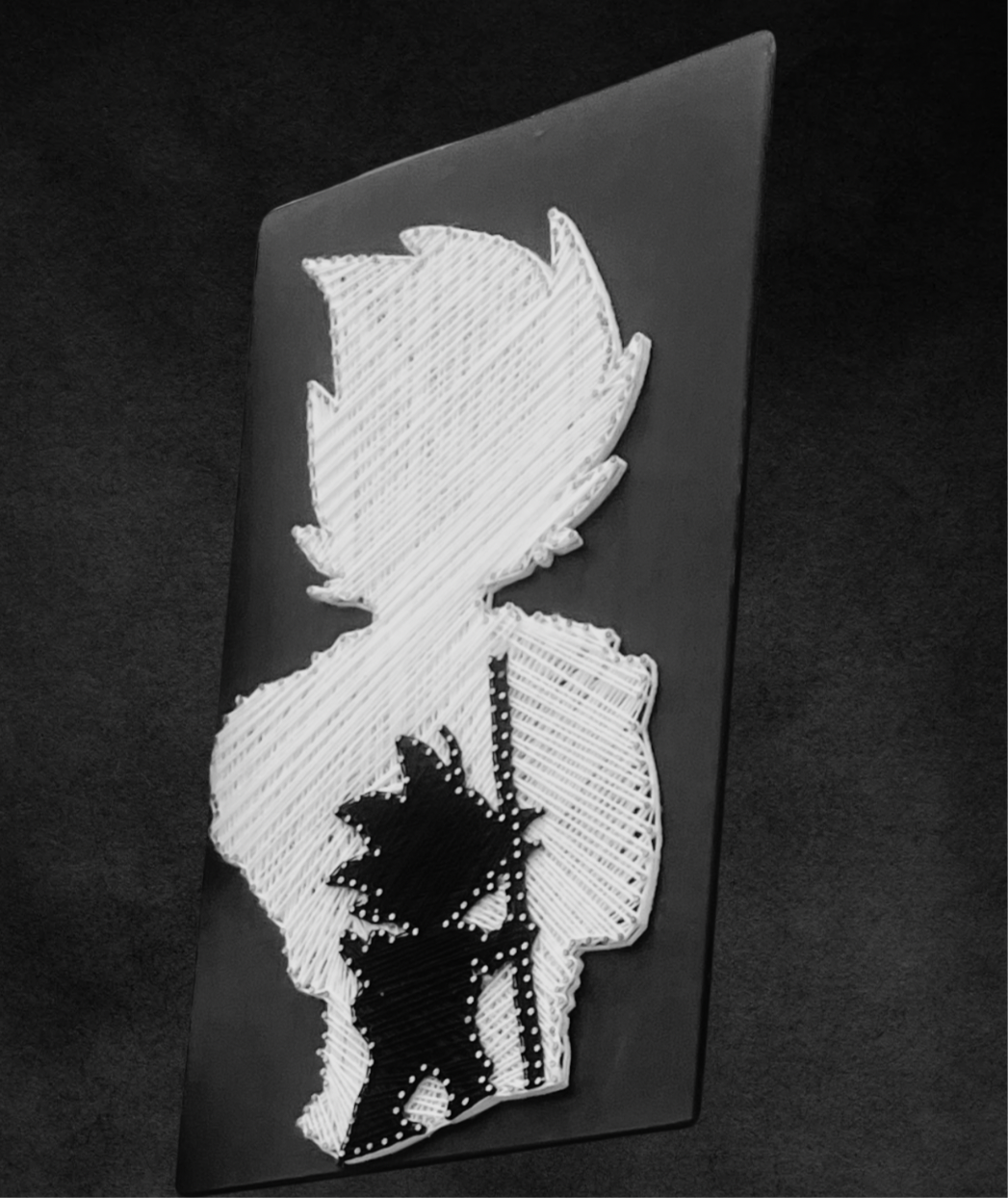 Goku Shadow String Art