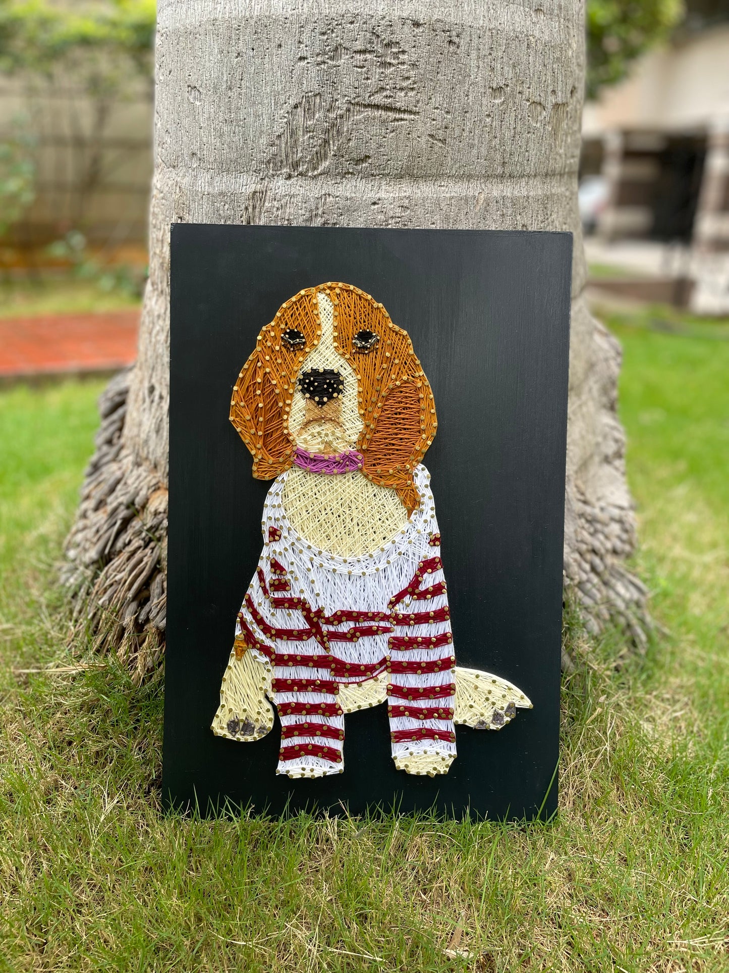 Beagle Pet Portrait String Art