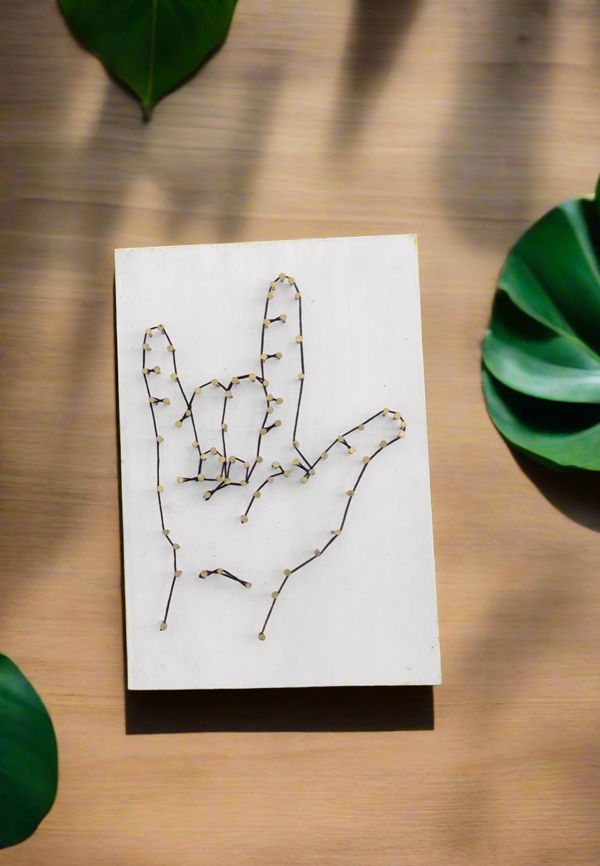 Finger Signs String Art