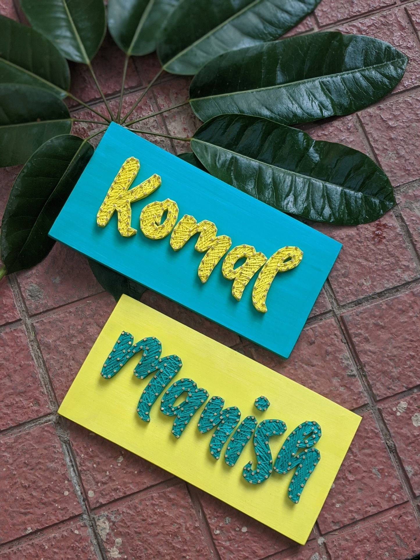 Single Color Nameplate String Art
