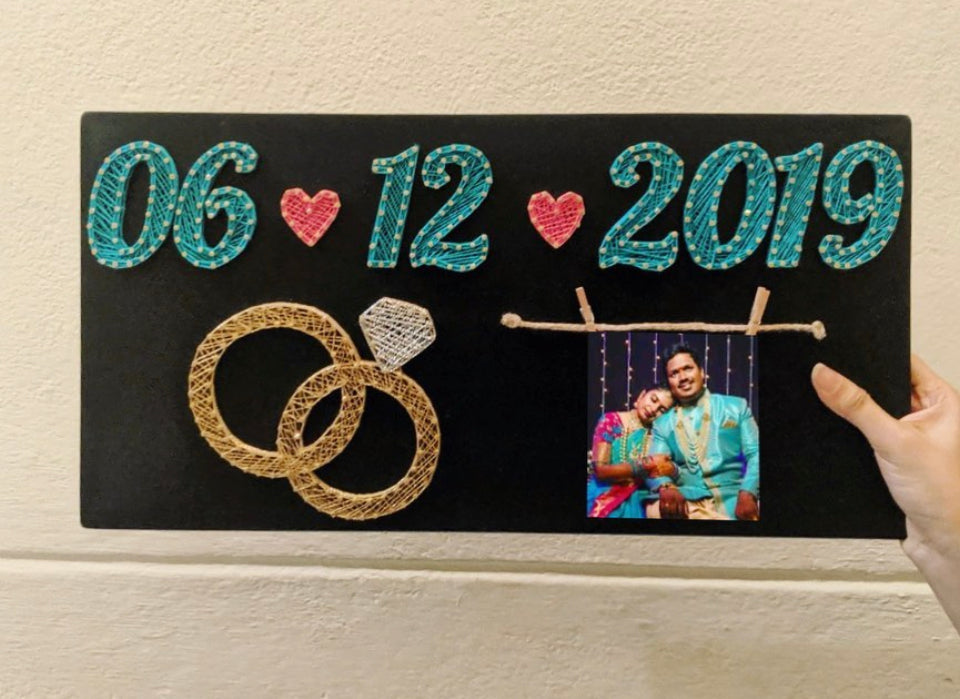 Engagement/Wedding Date String Art