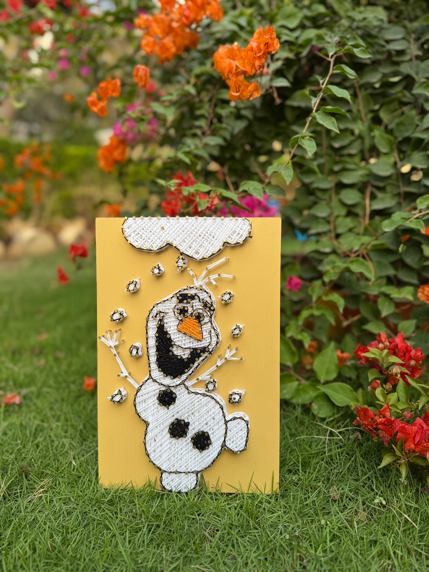 Olaf Disney Frozen String Art