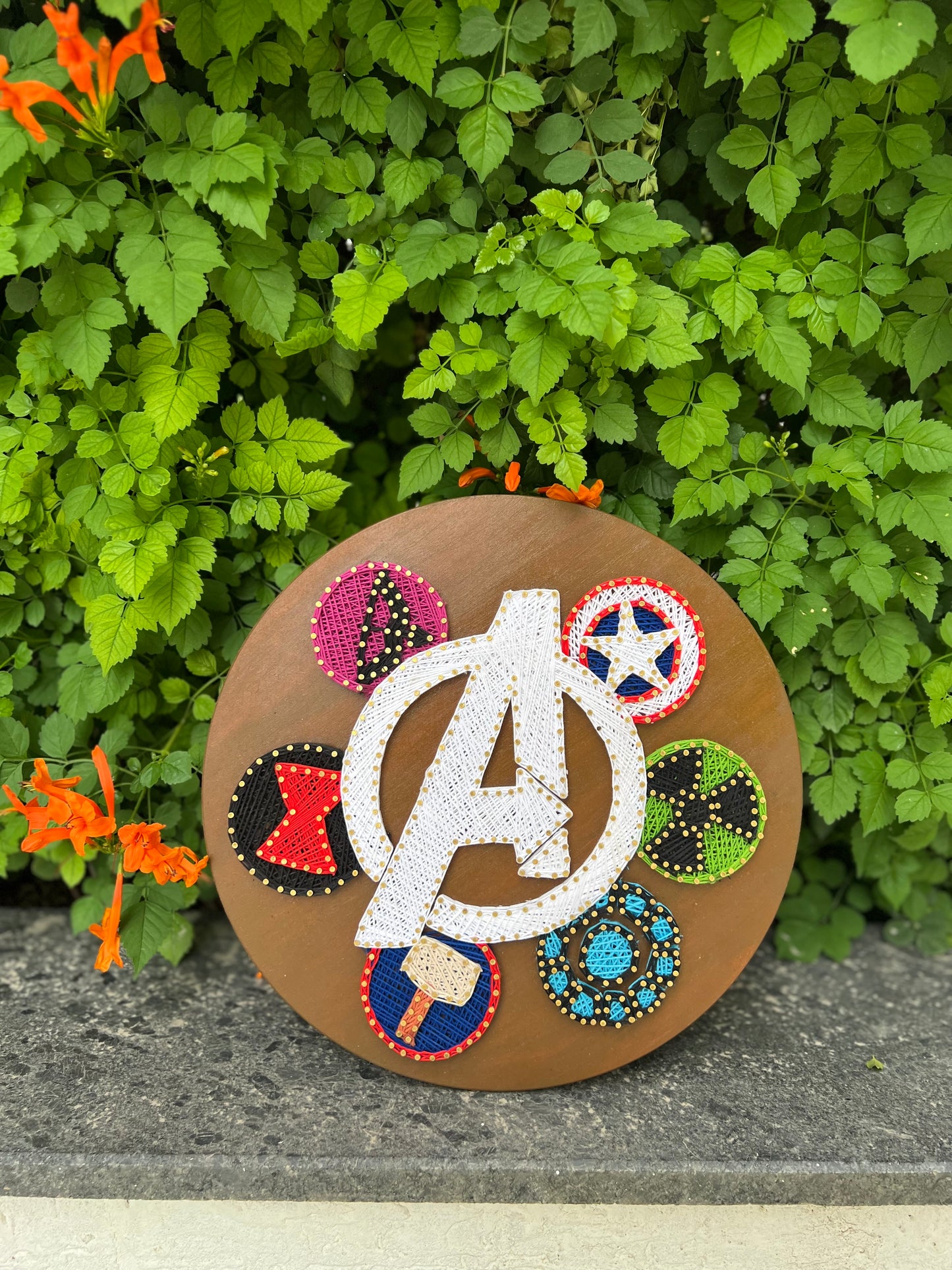 Avengers Big String Art