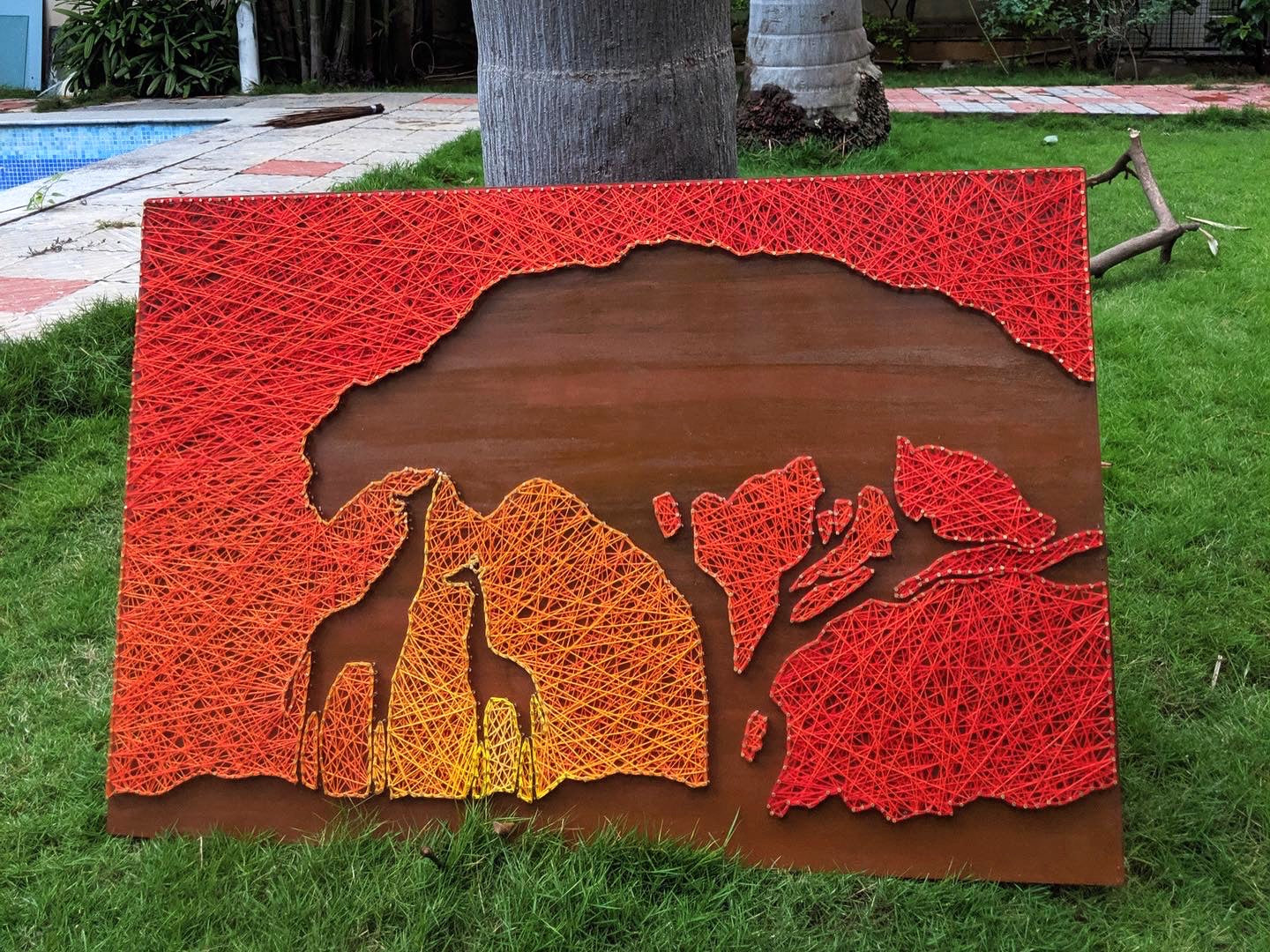 Giraffes String Art