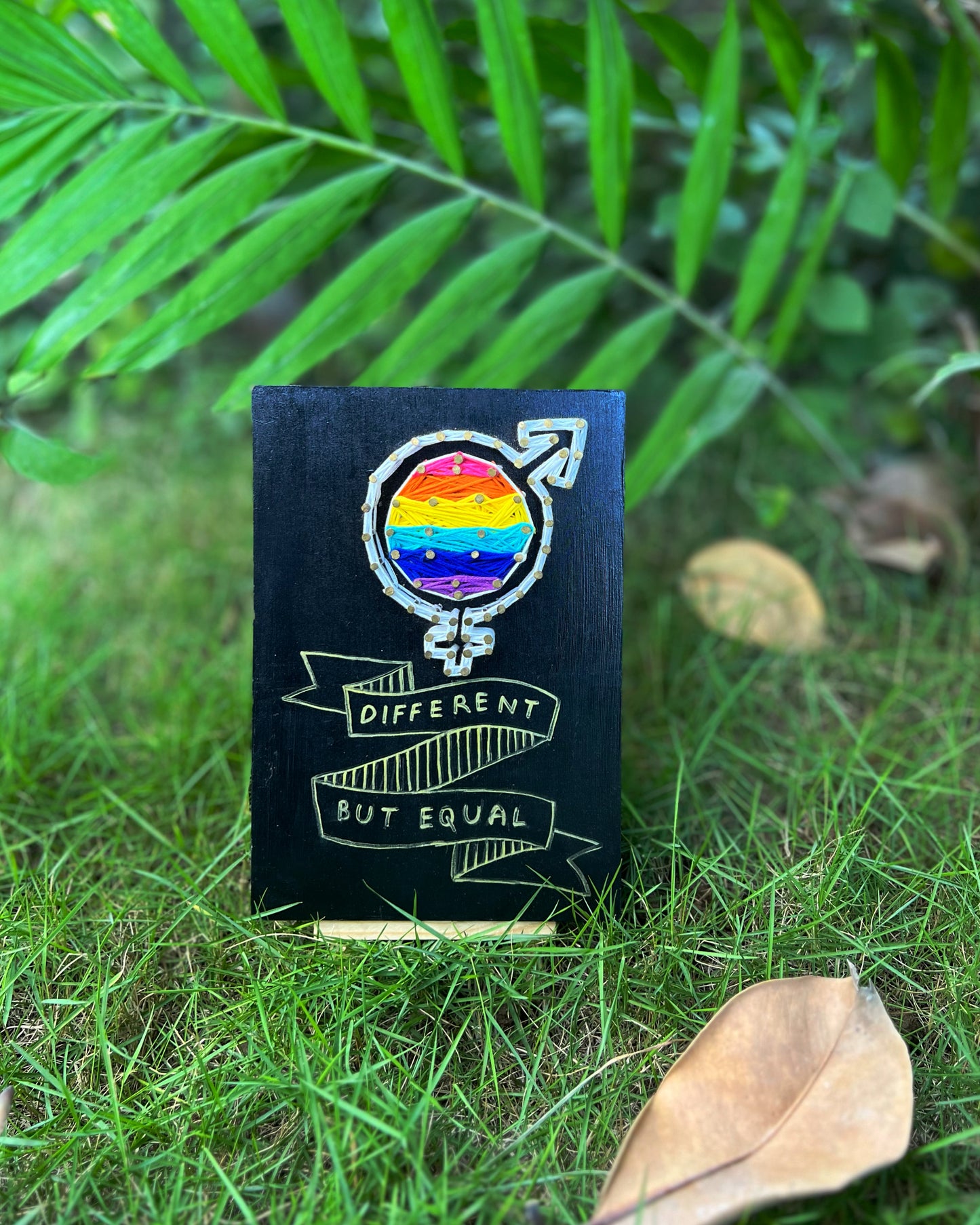 Different But Equal LGBTQIA+ String Art