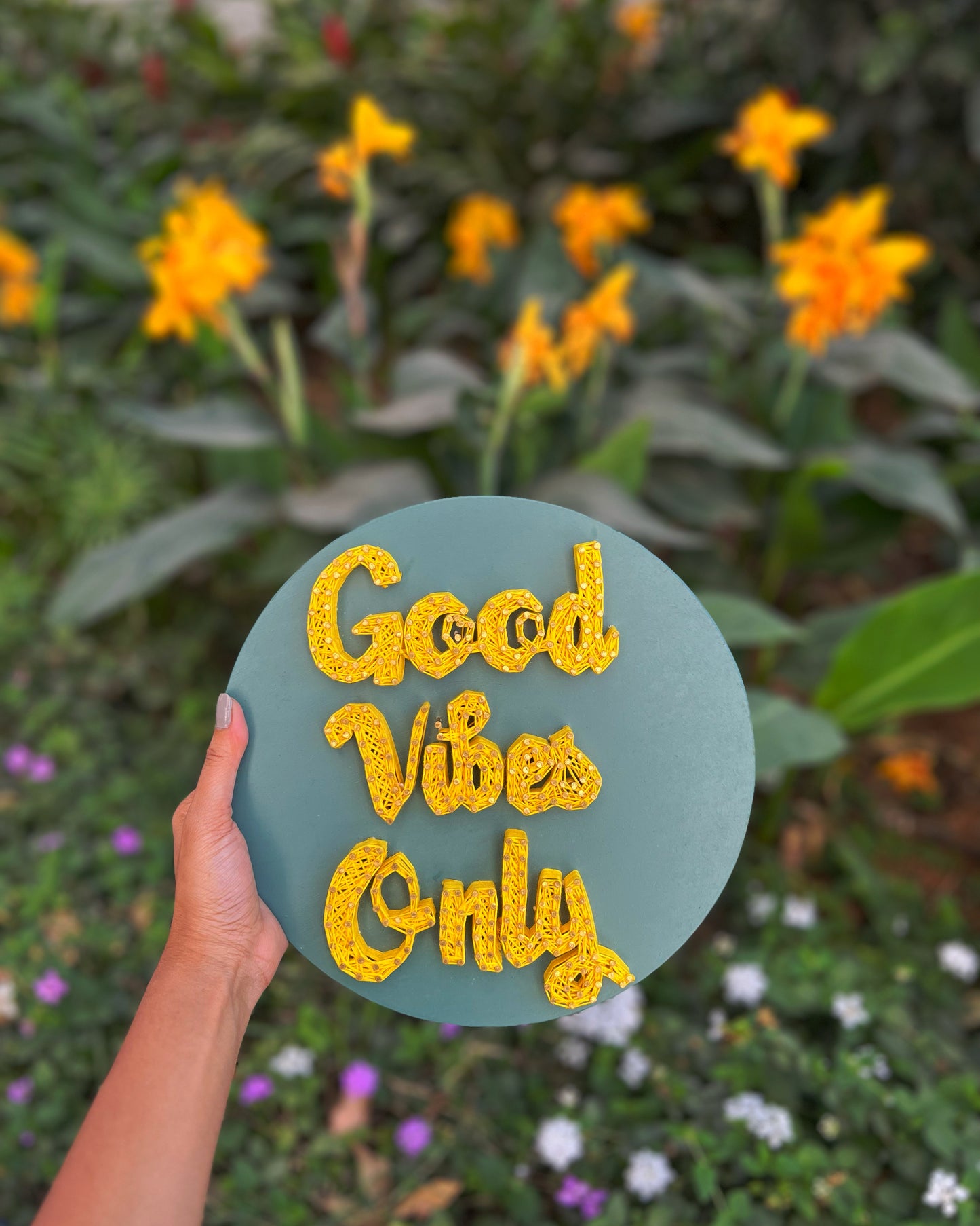 Good Vibes Only String Art
