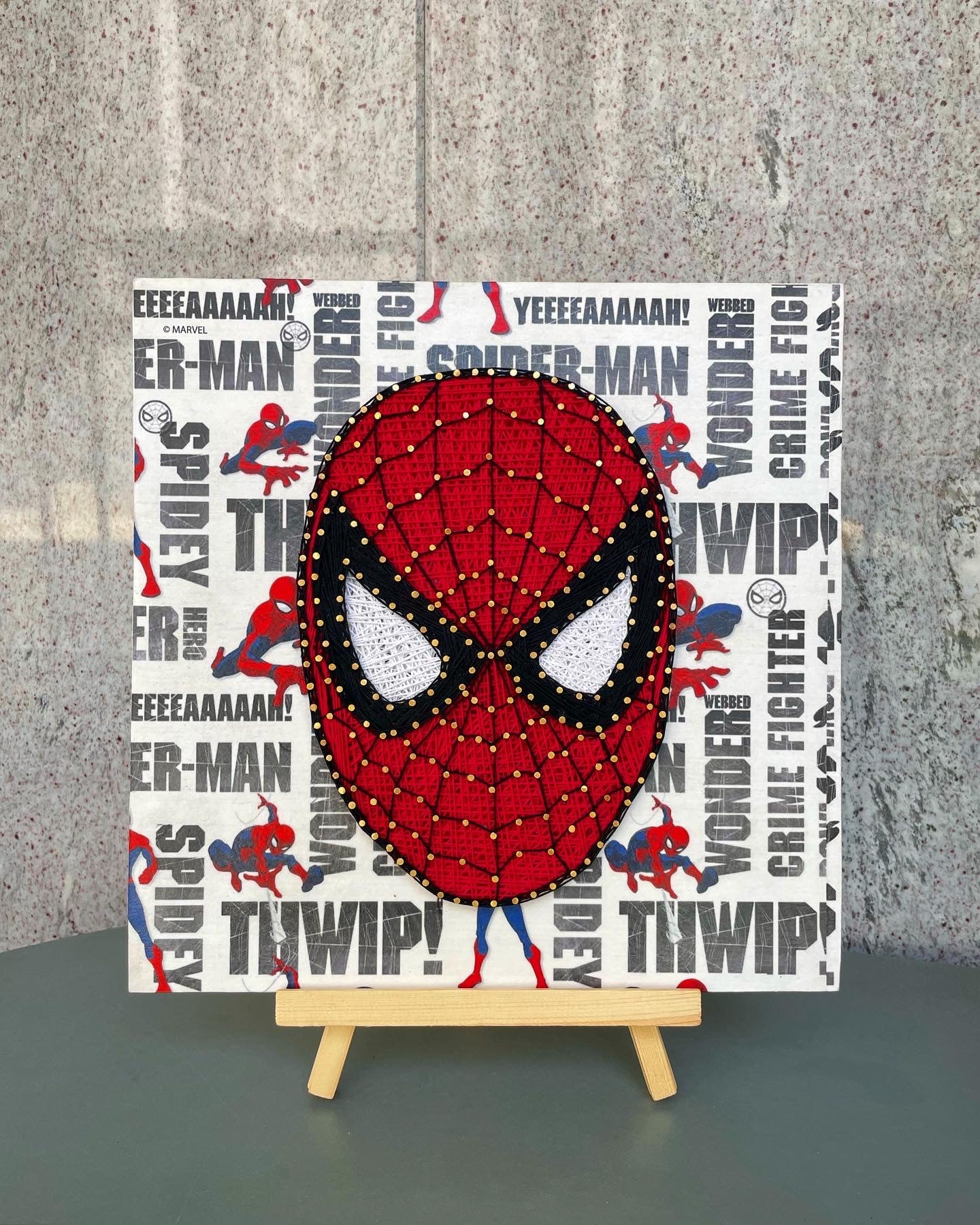 Spiderman Big String Art