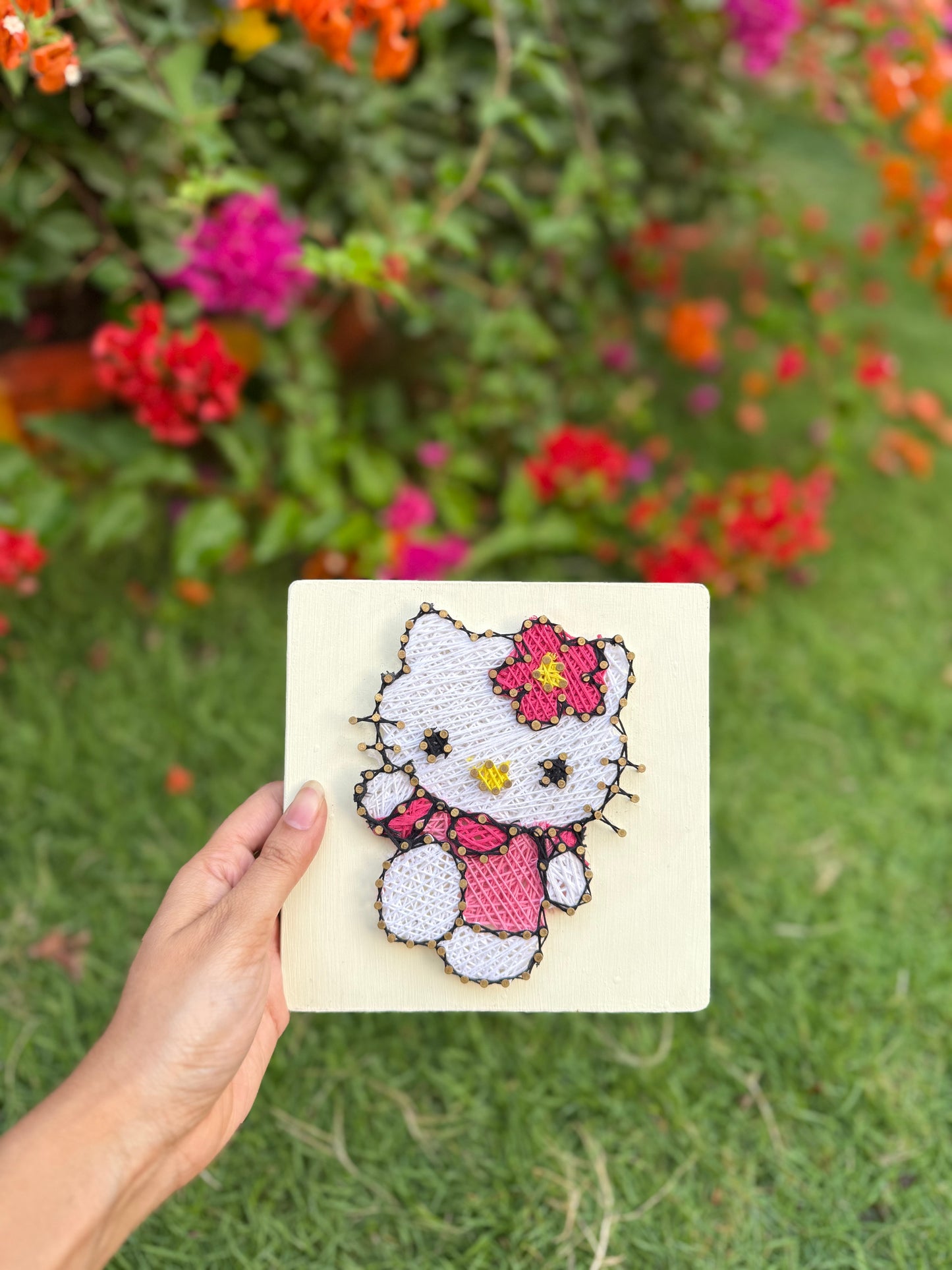 Hello Kitty String Art