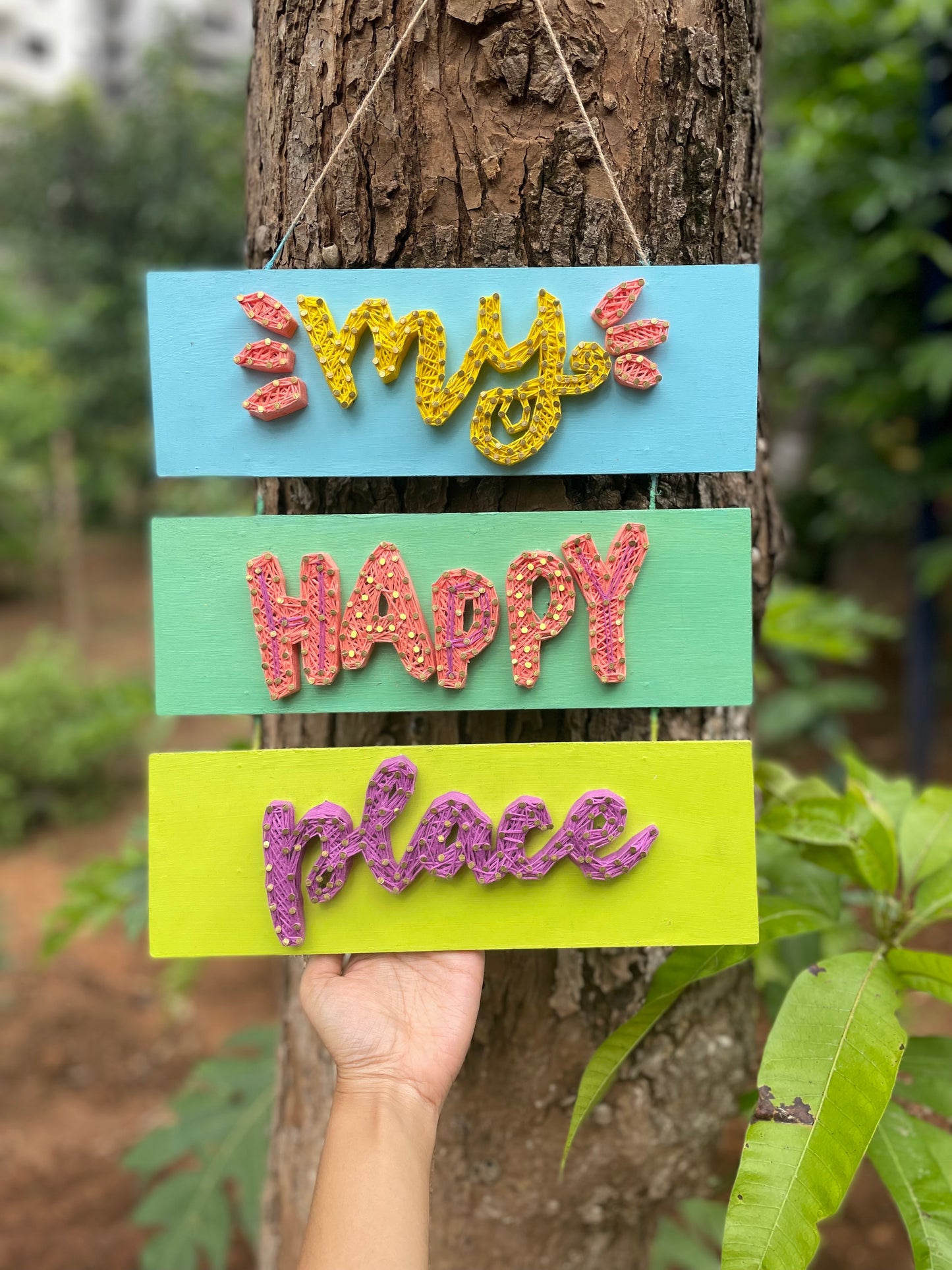 My Happy Place String Art
