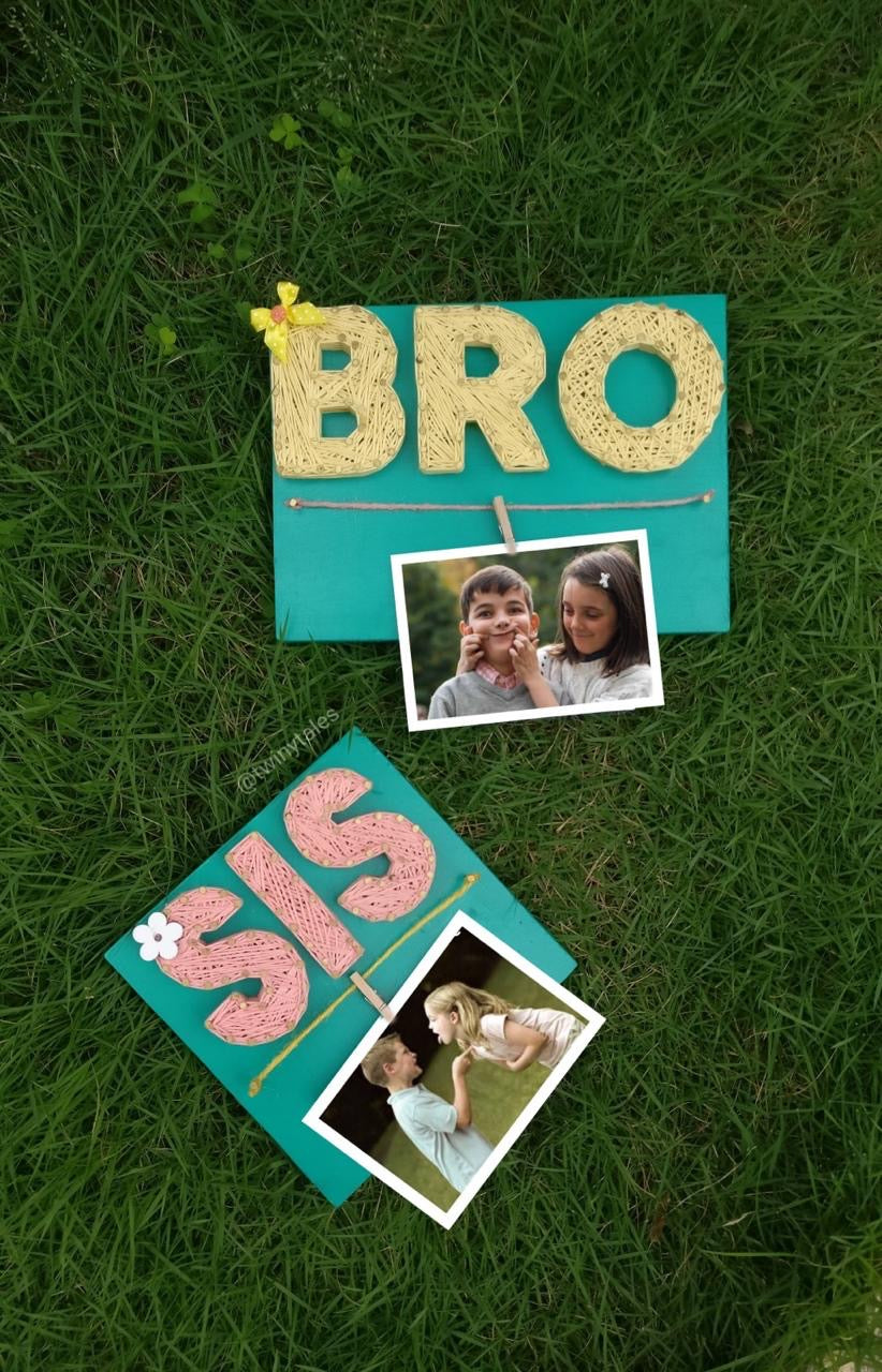 Bro Sis String Art