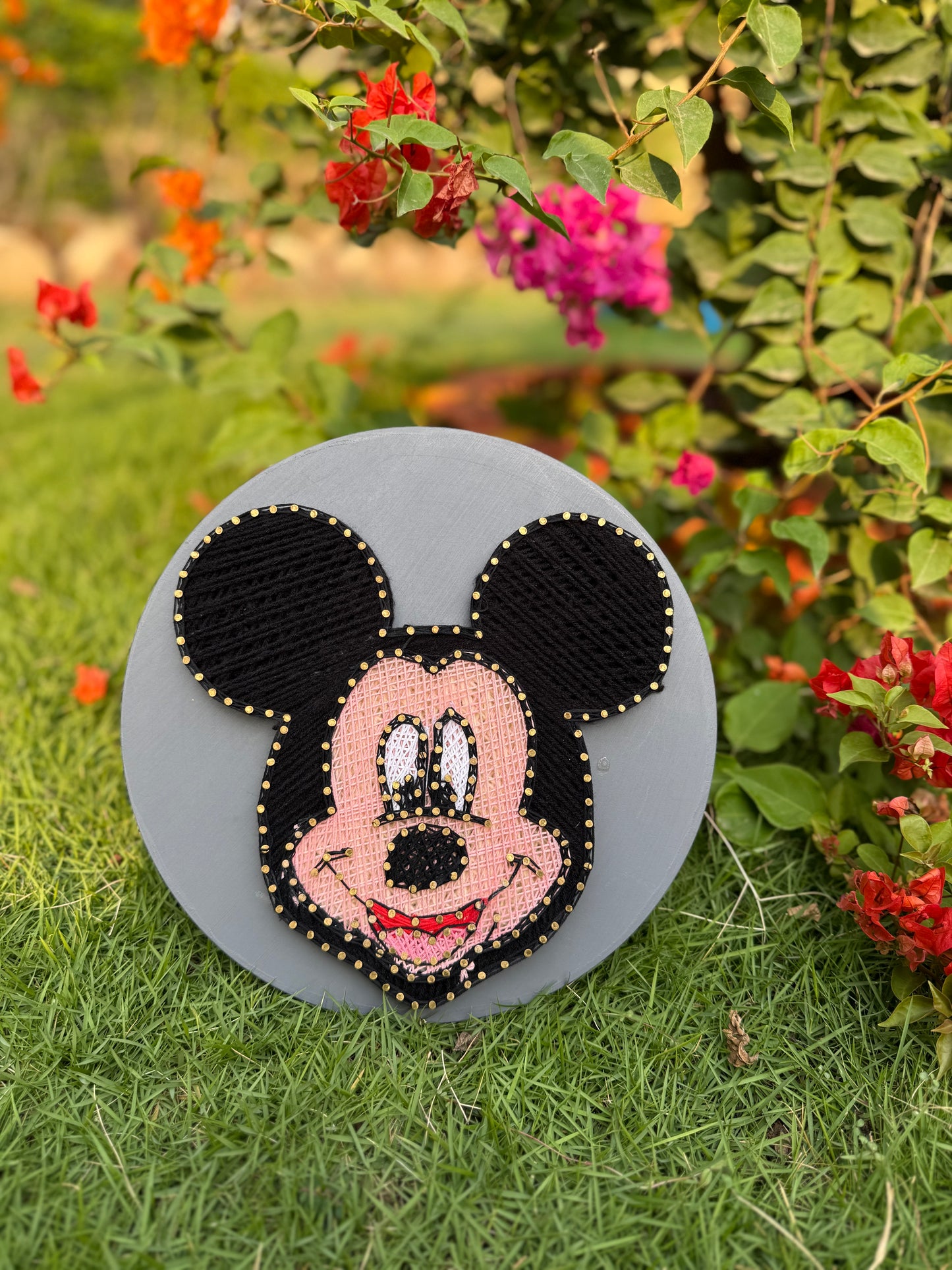 Mickey Mouse String Art