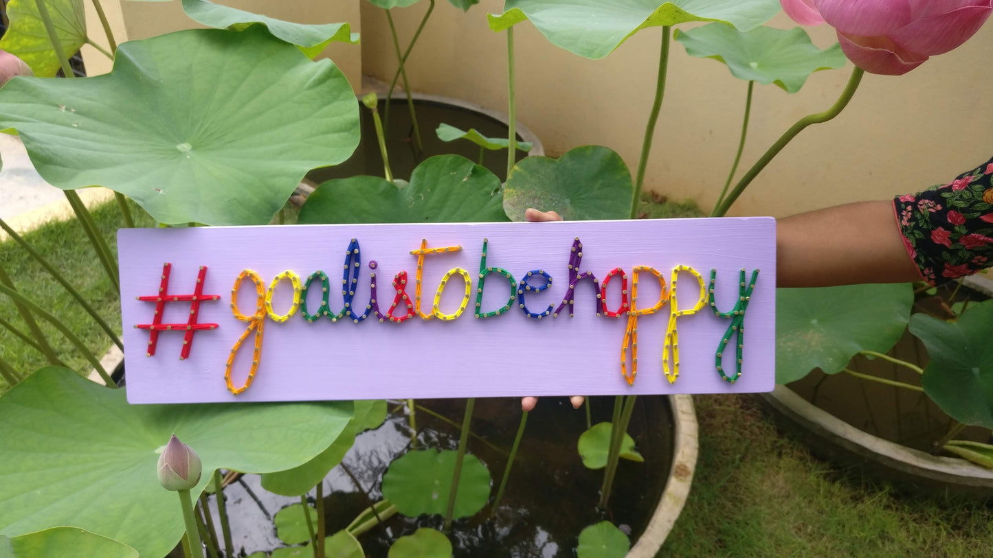 Single Line Nameplate String Art