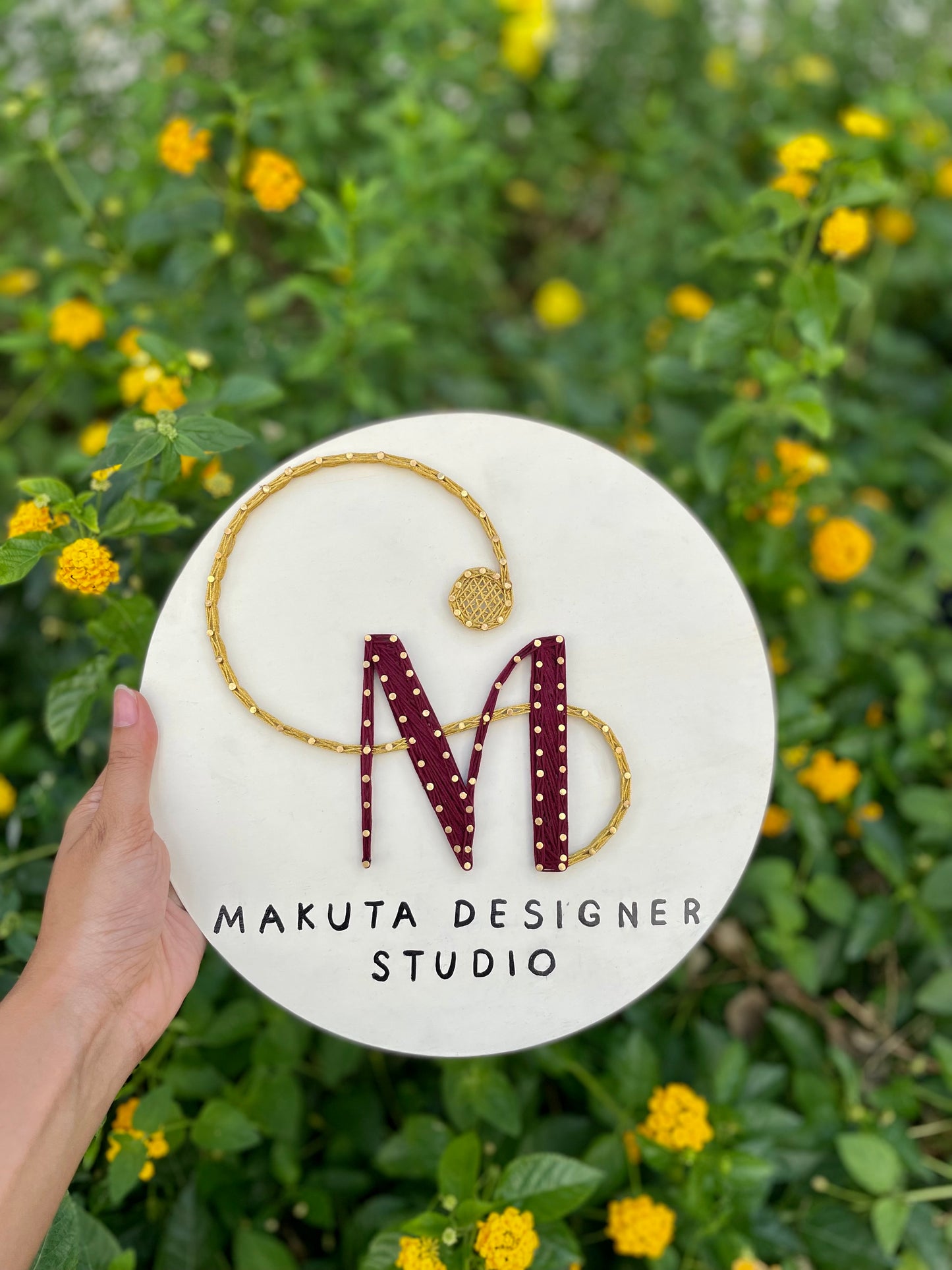 Custom Initials Logo Couples String Art