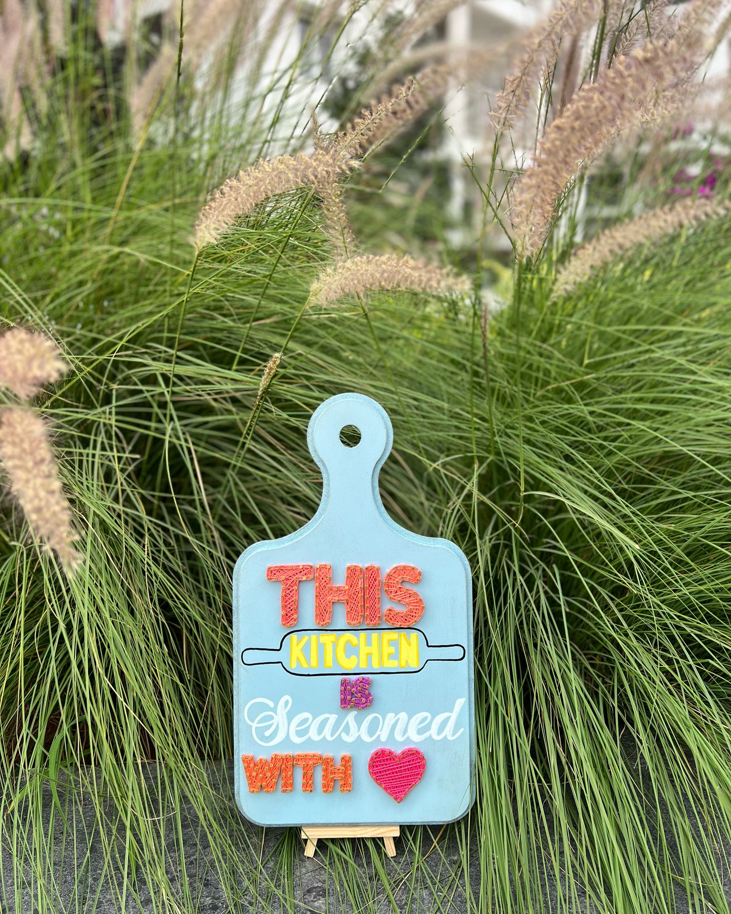 This Kitchen is Seasoned with Love String Art