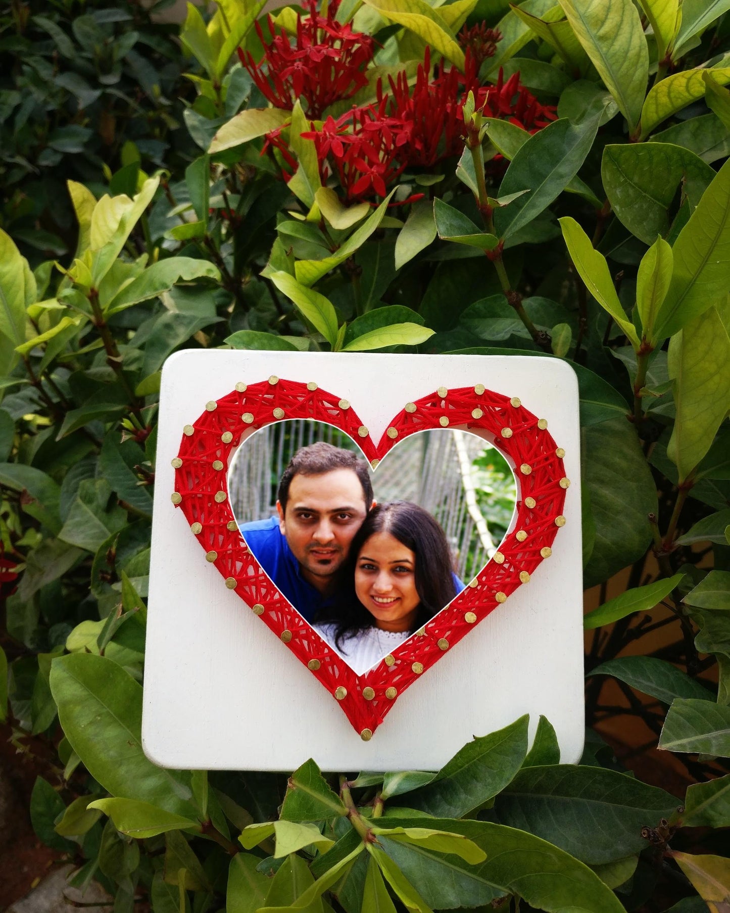 Photo With Heart String Art