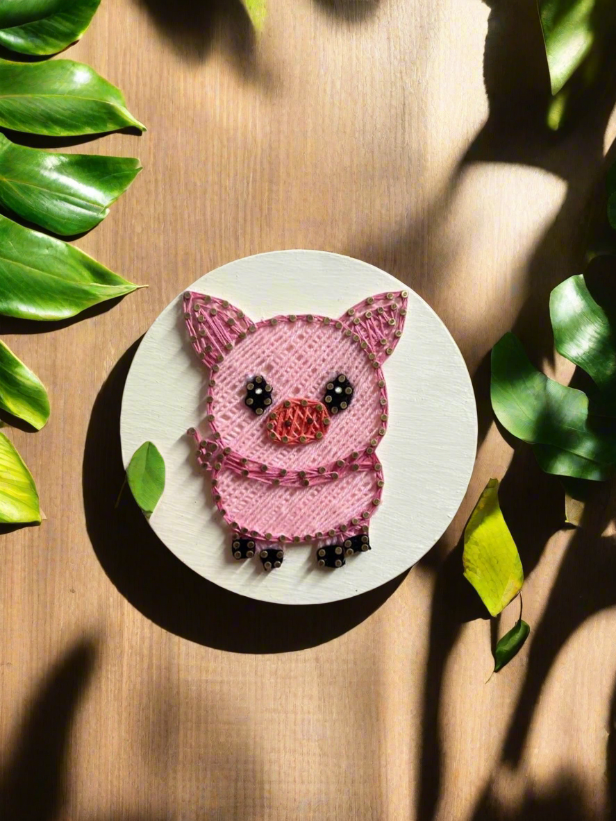 Pig String art