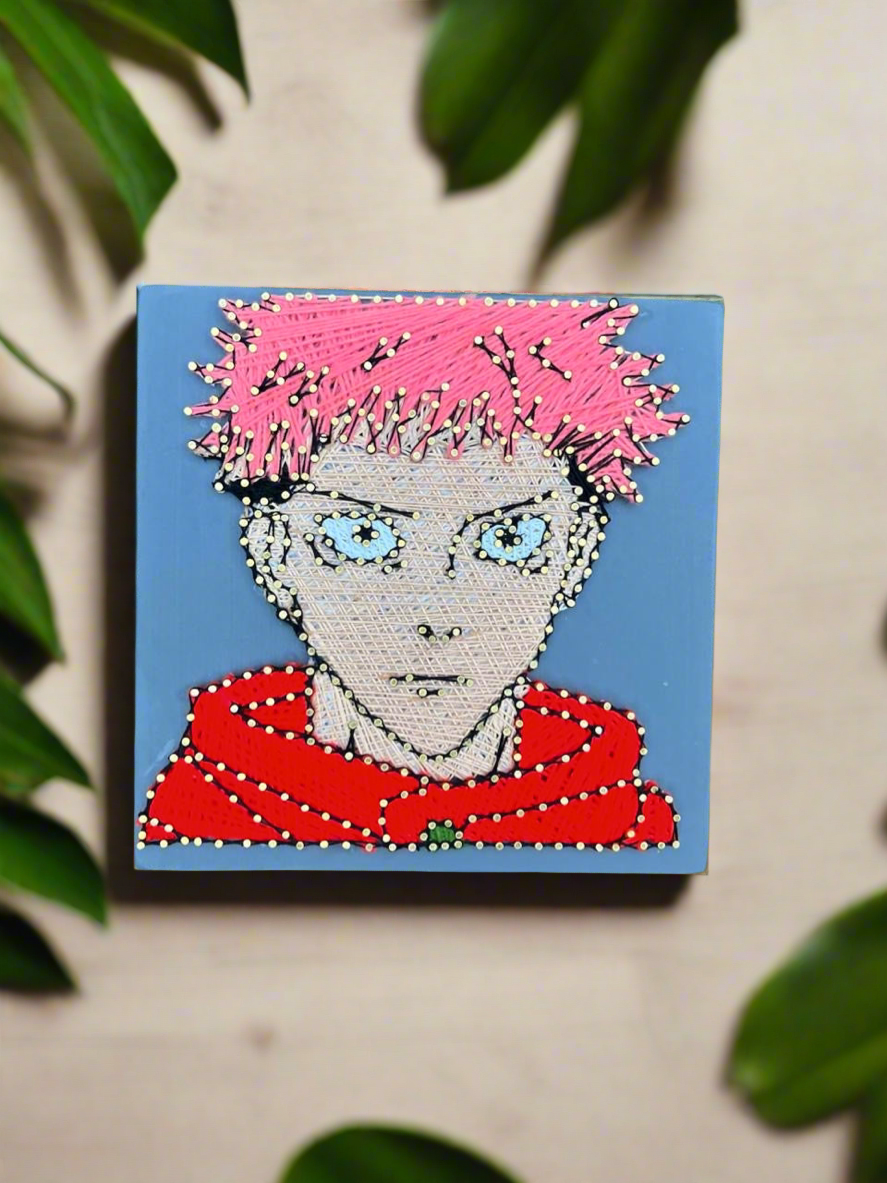 Jujutsu Kaisen Yuji Itadori String Art