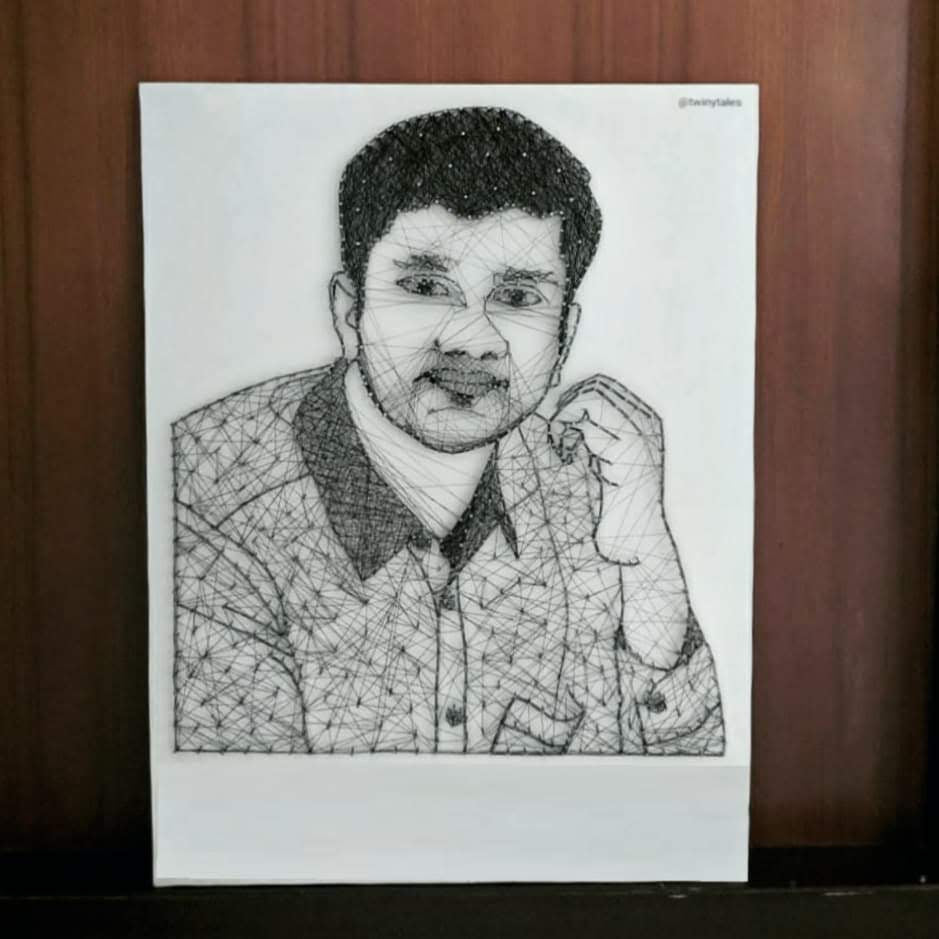 Single Portrait String Art