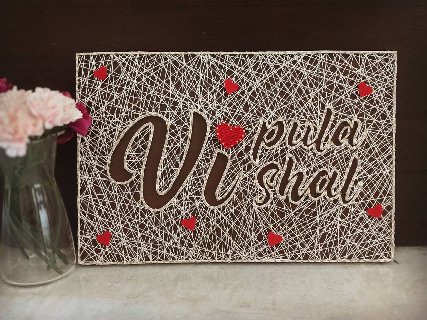 Negative Nameplate String Art
