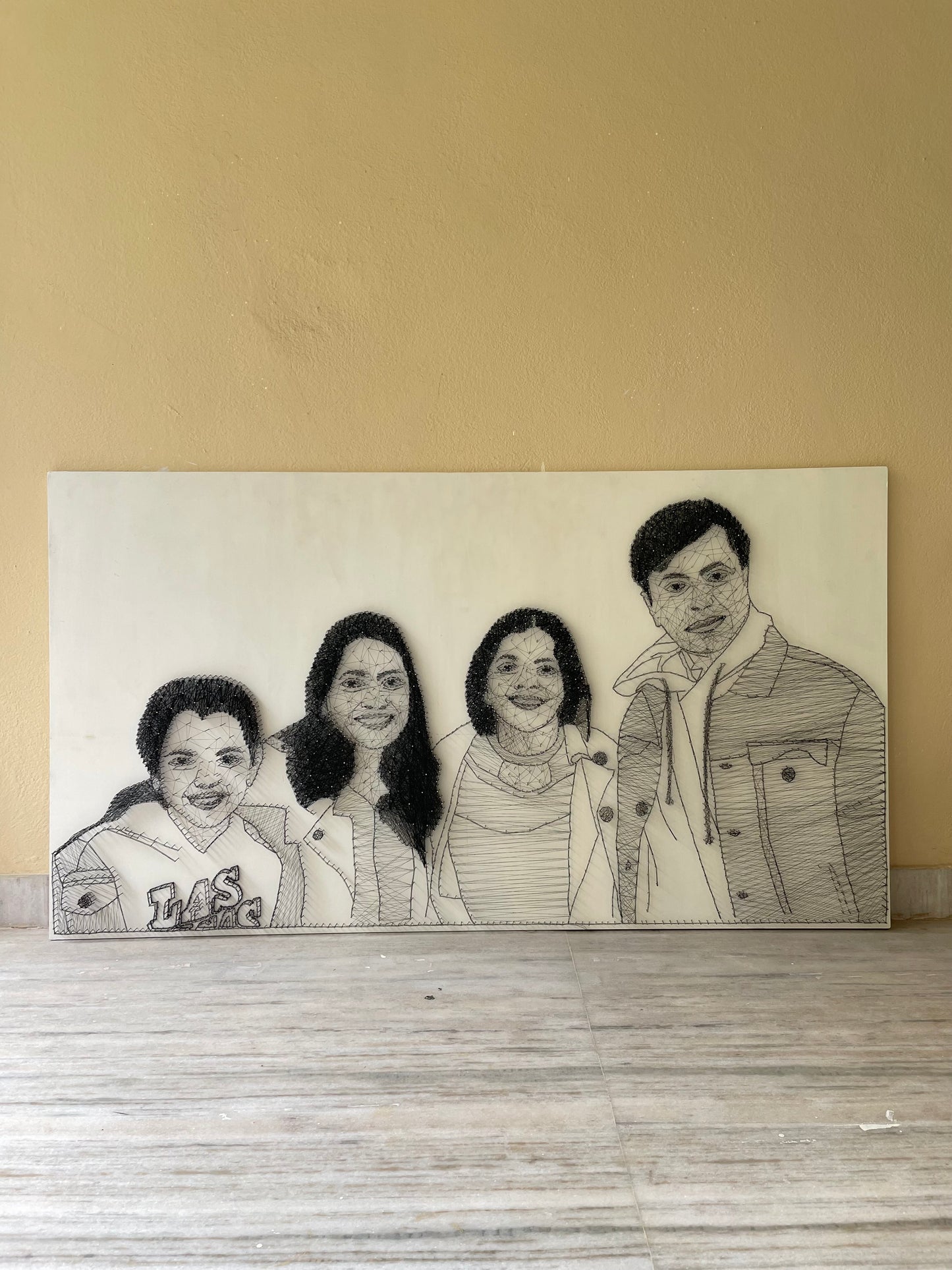 Family Portrait String Art