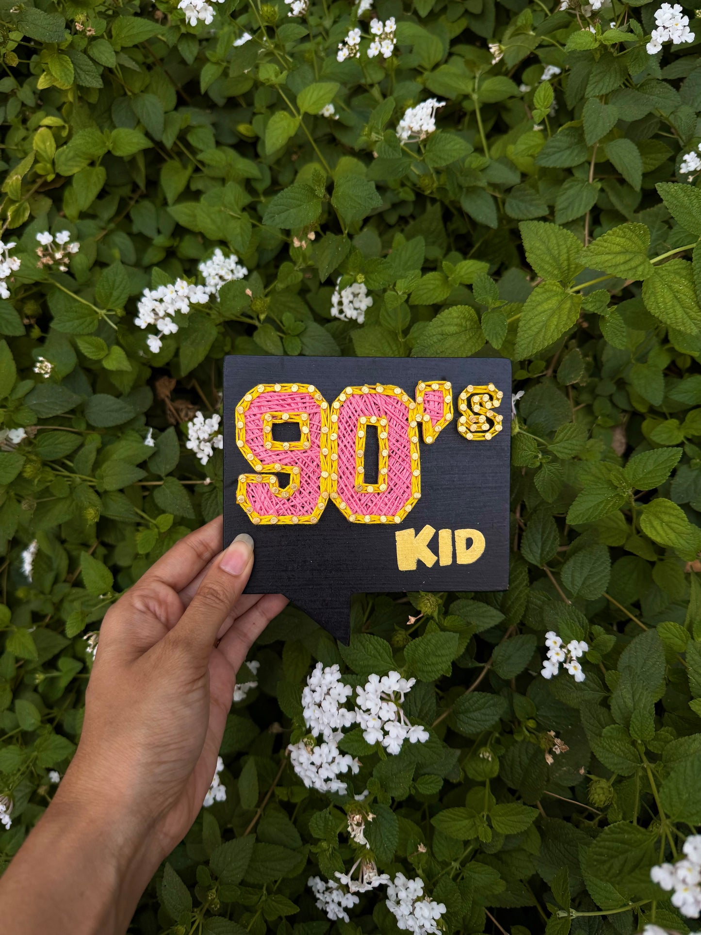 90's Kid String Art