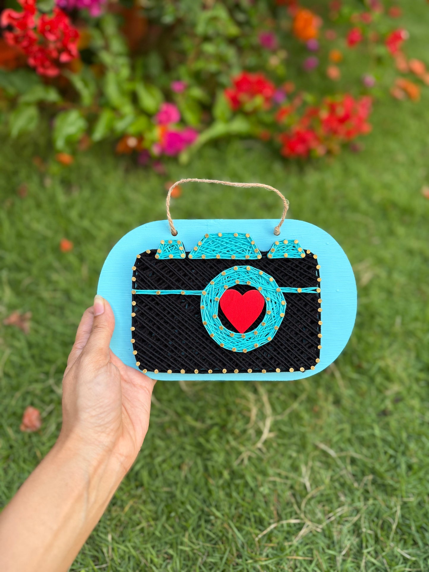 Camera String Art