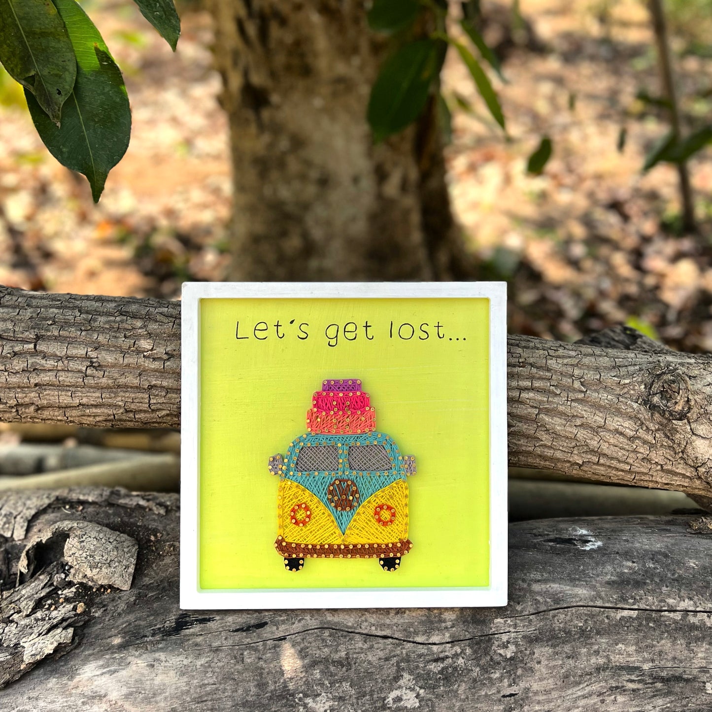Travel Caravan String Art