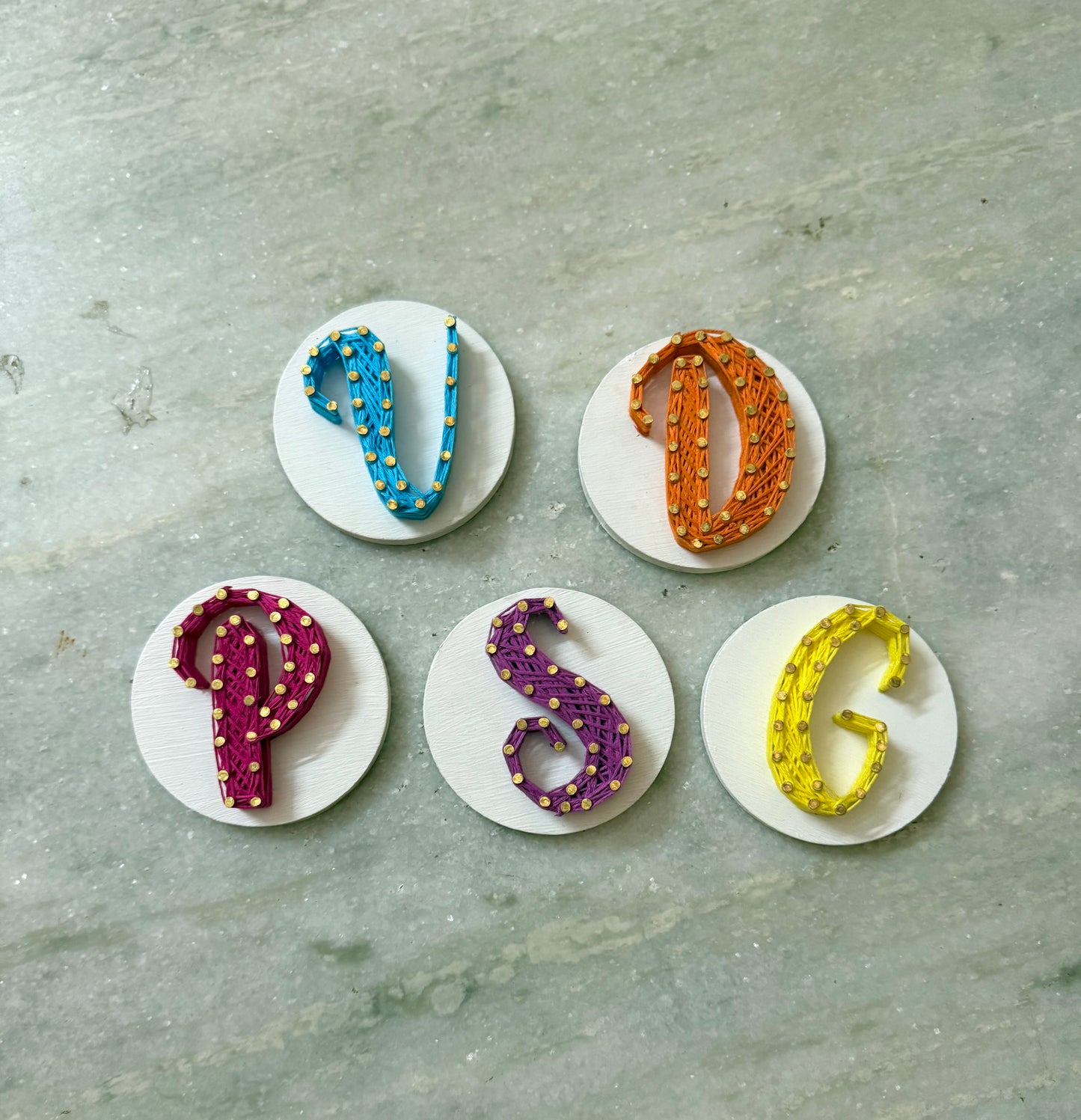 Alphabet Fridge Magnet String Art