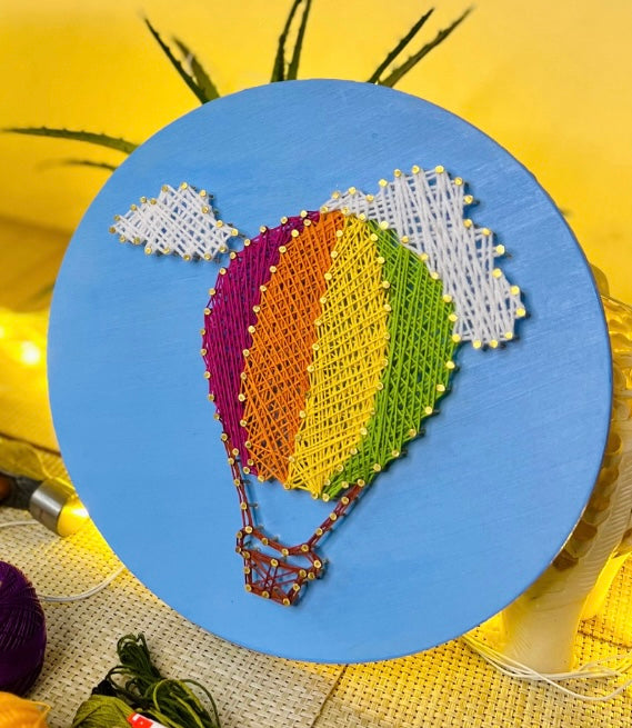 Hot Air Balloon DIY String Art Kit