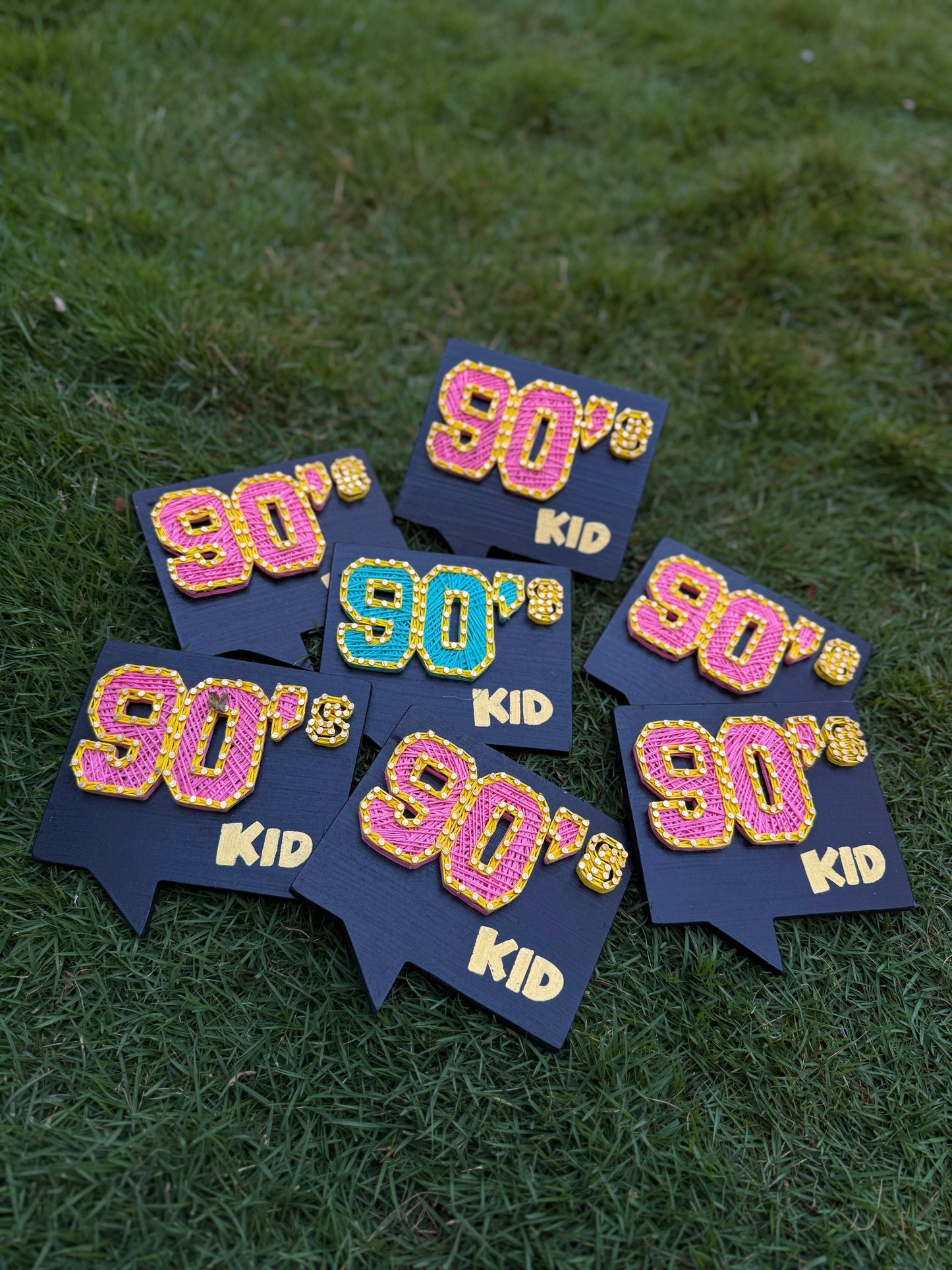 90's Kid String Art