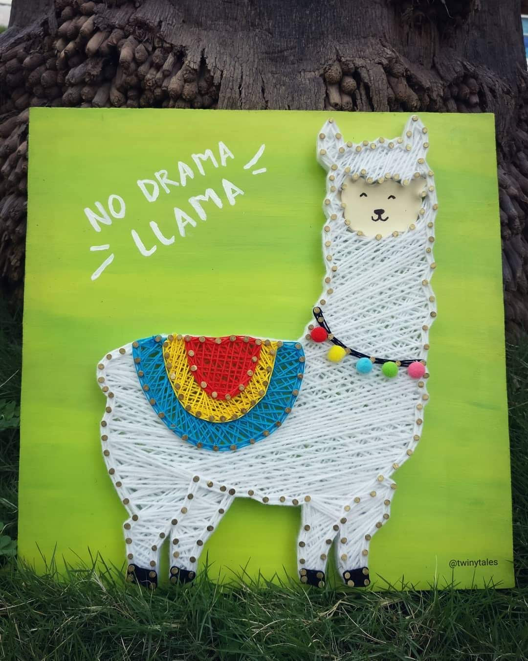 Llama String Art