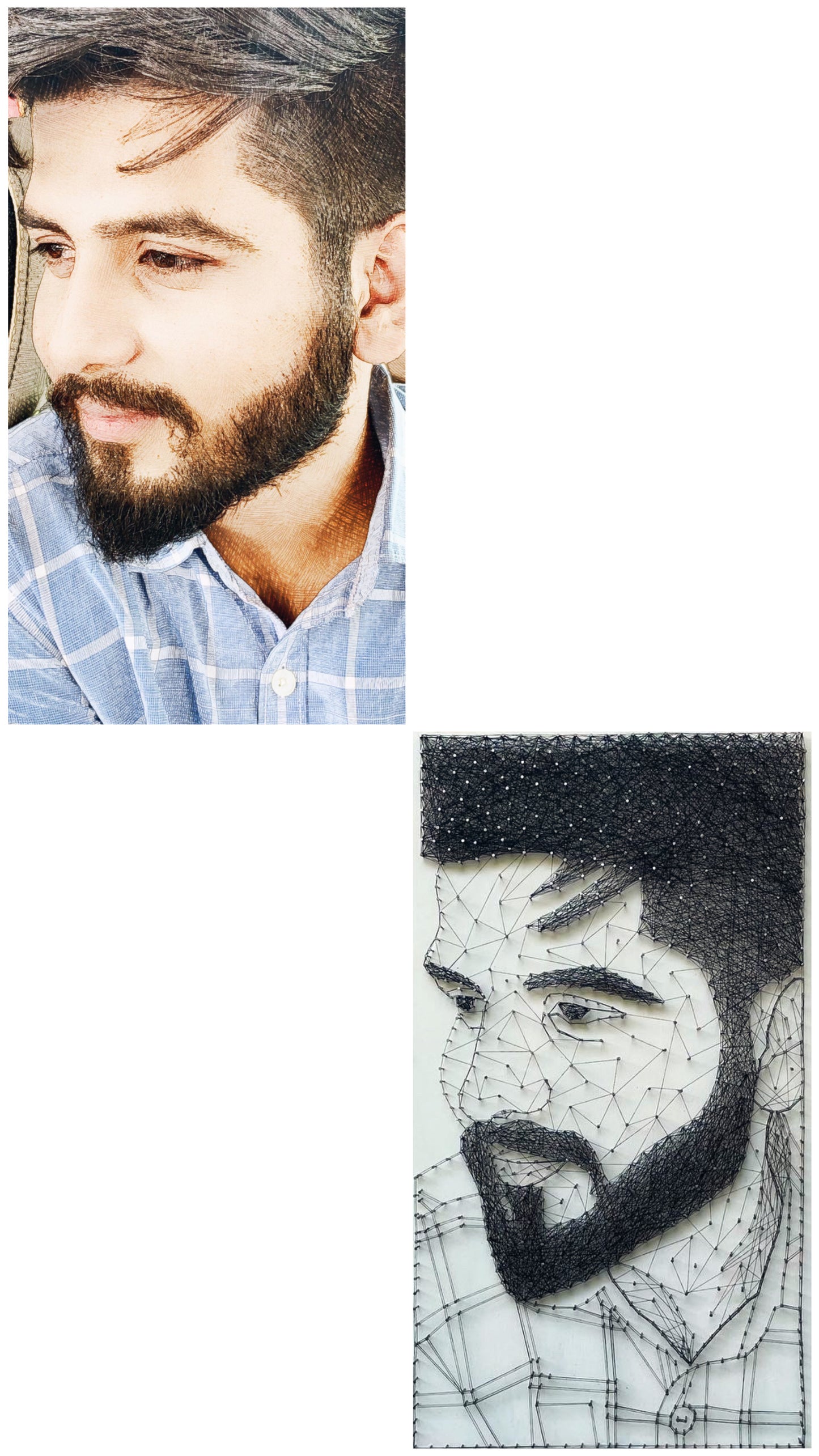 Single Portrait String Art