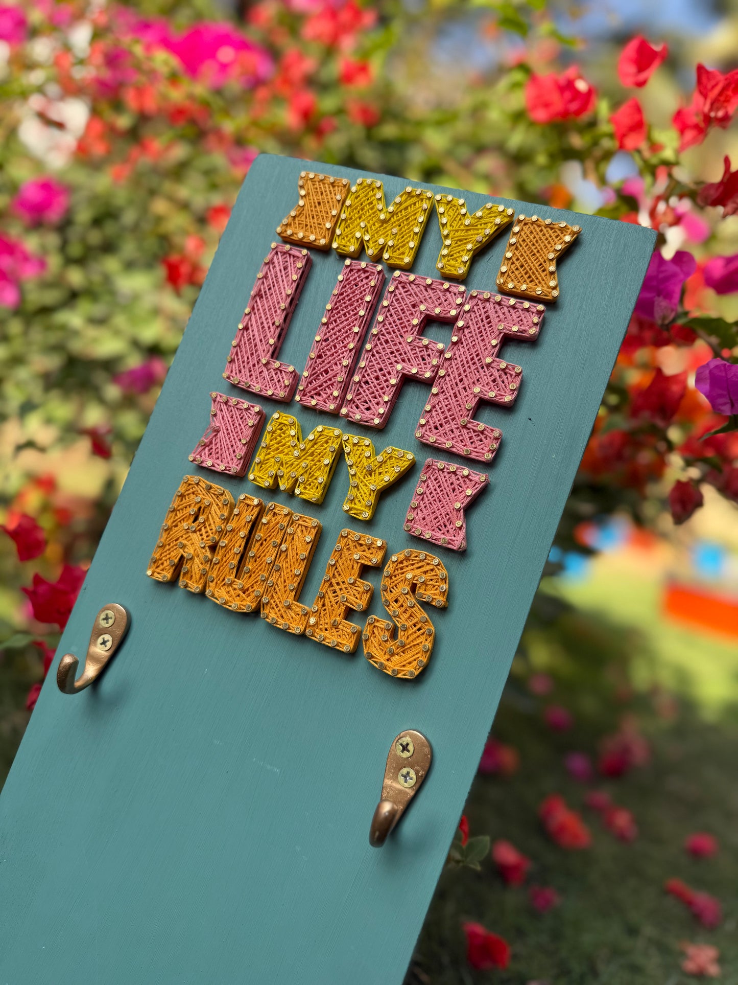 My Life My Rules String Art