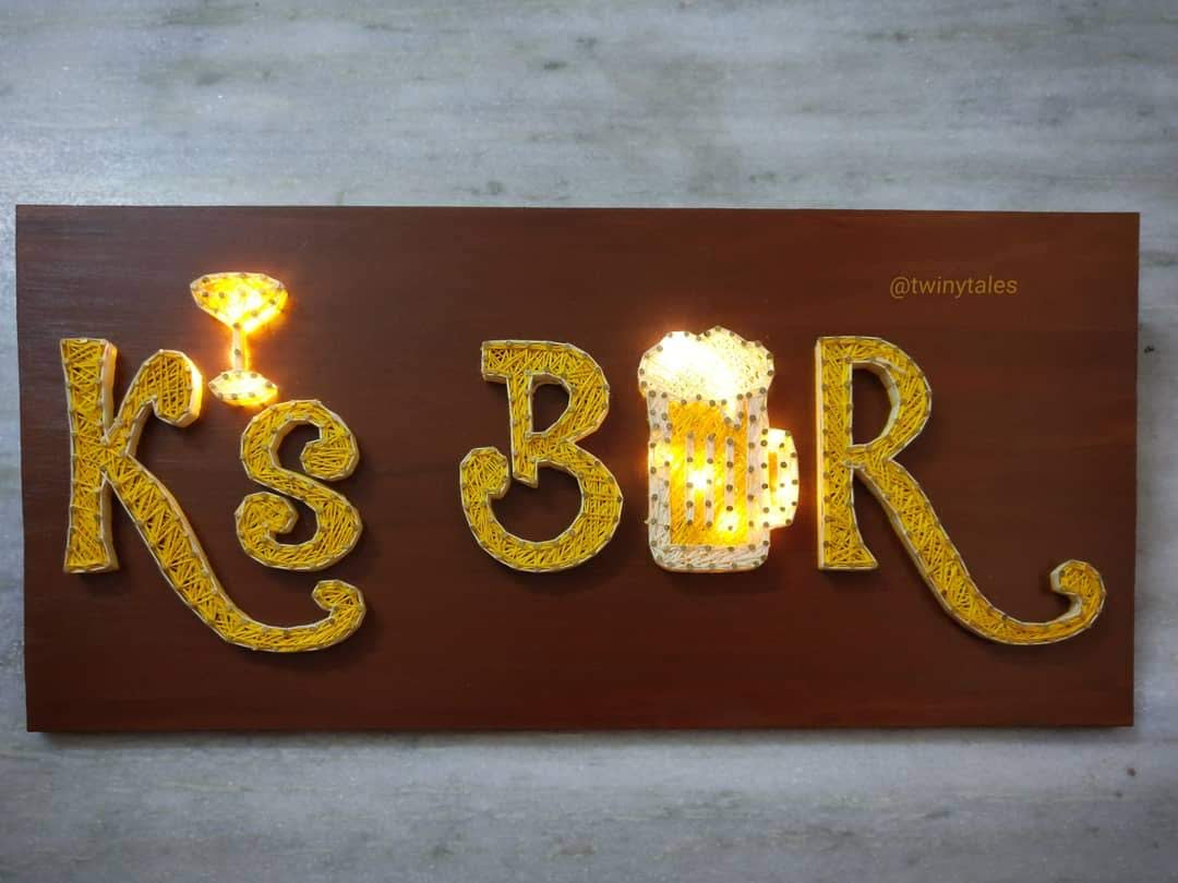 K's Bar String Art