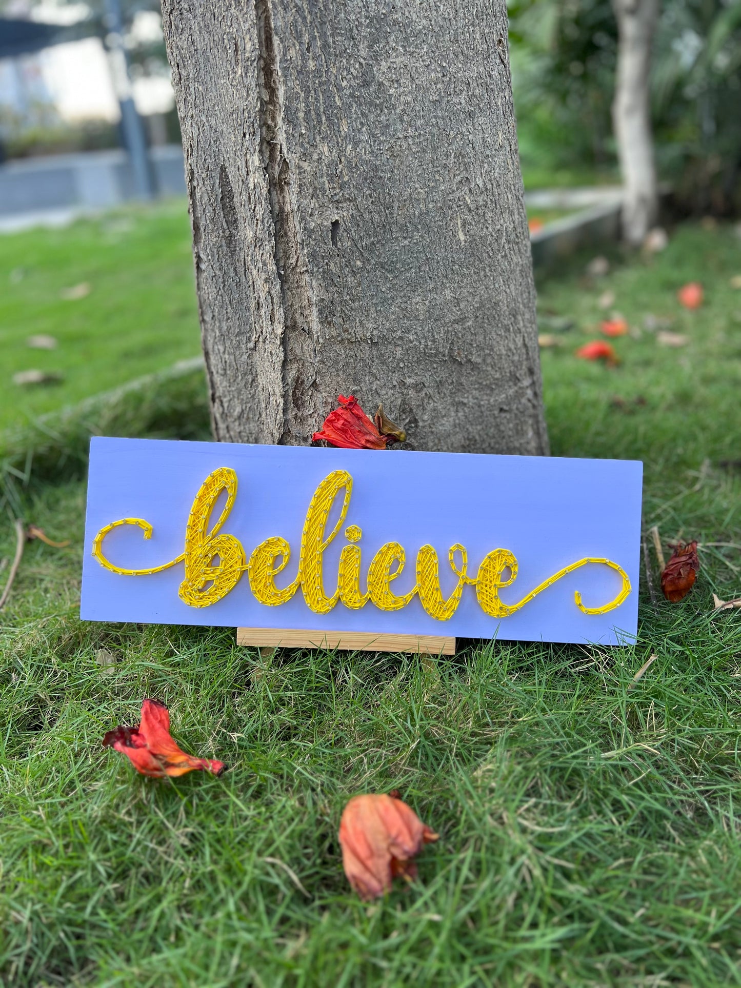 Believe String Art