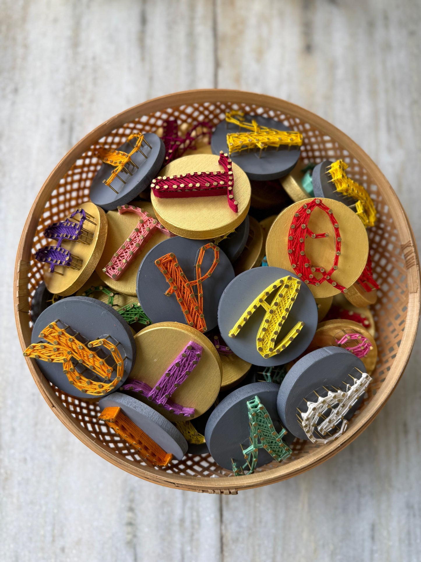 Alphabet Fridge Magnet String Art