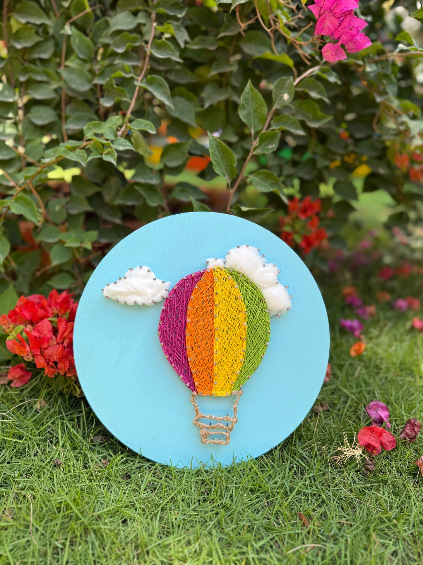 Hot Air Balloon String Art