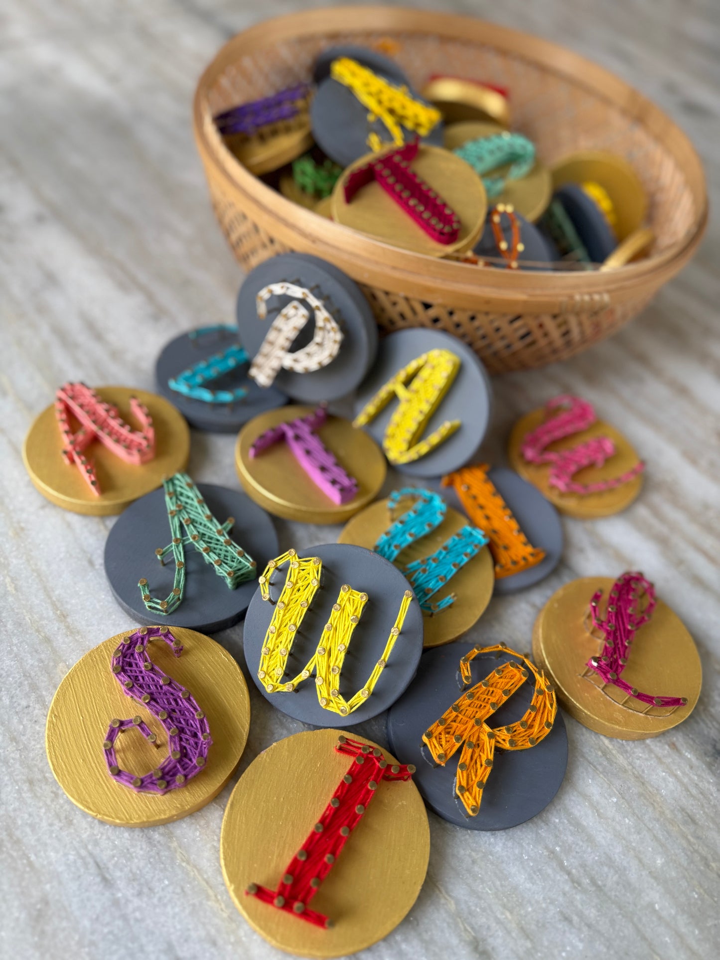 Alphabet Fridge Magnet String Art