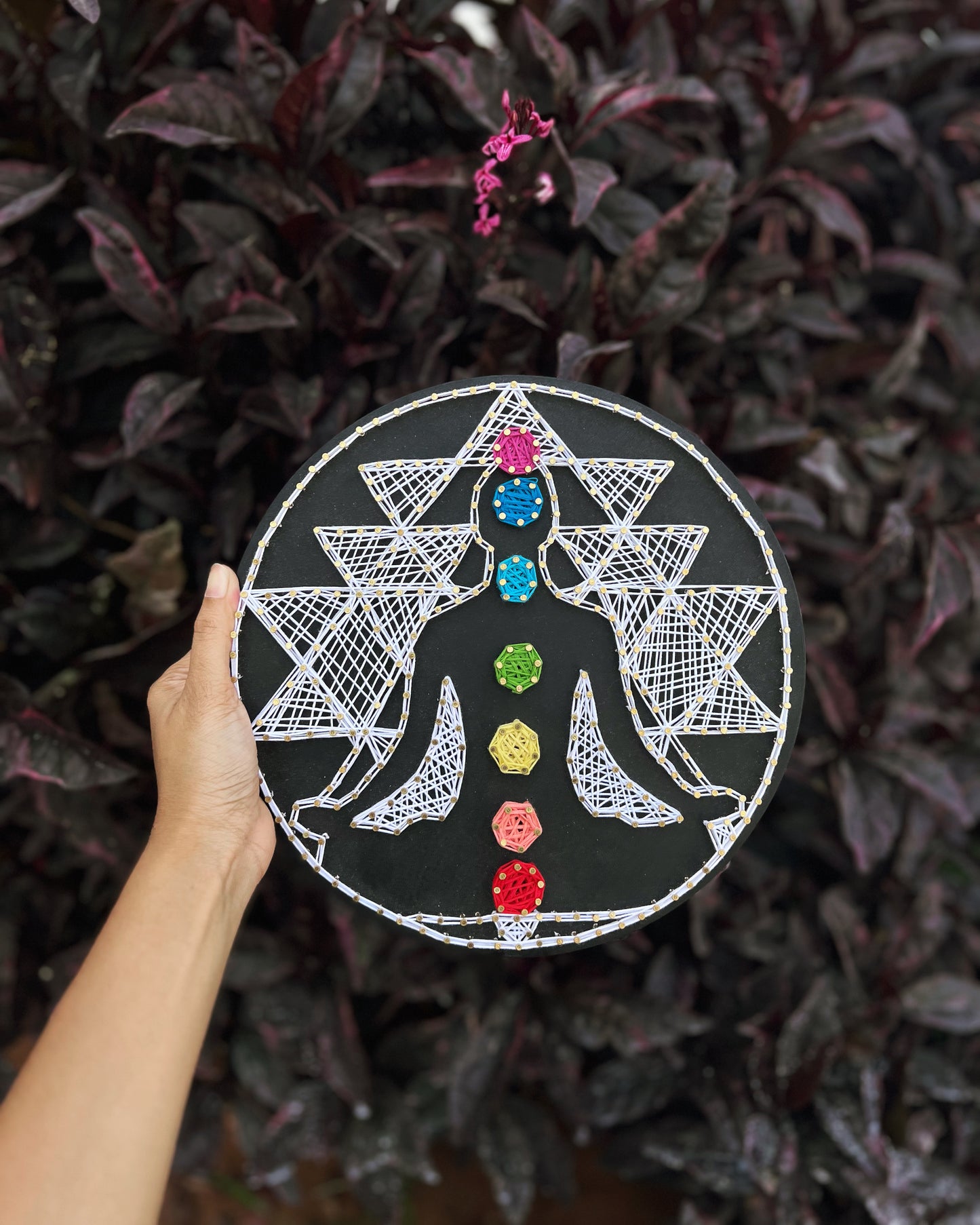 Yoga Chakras String Art