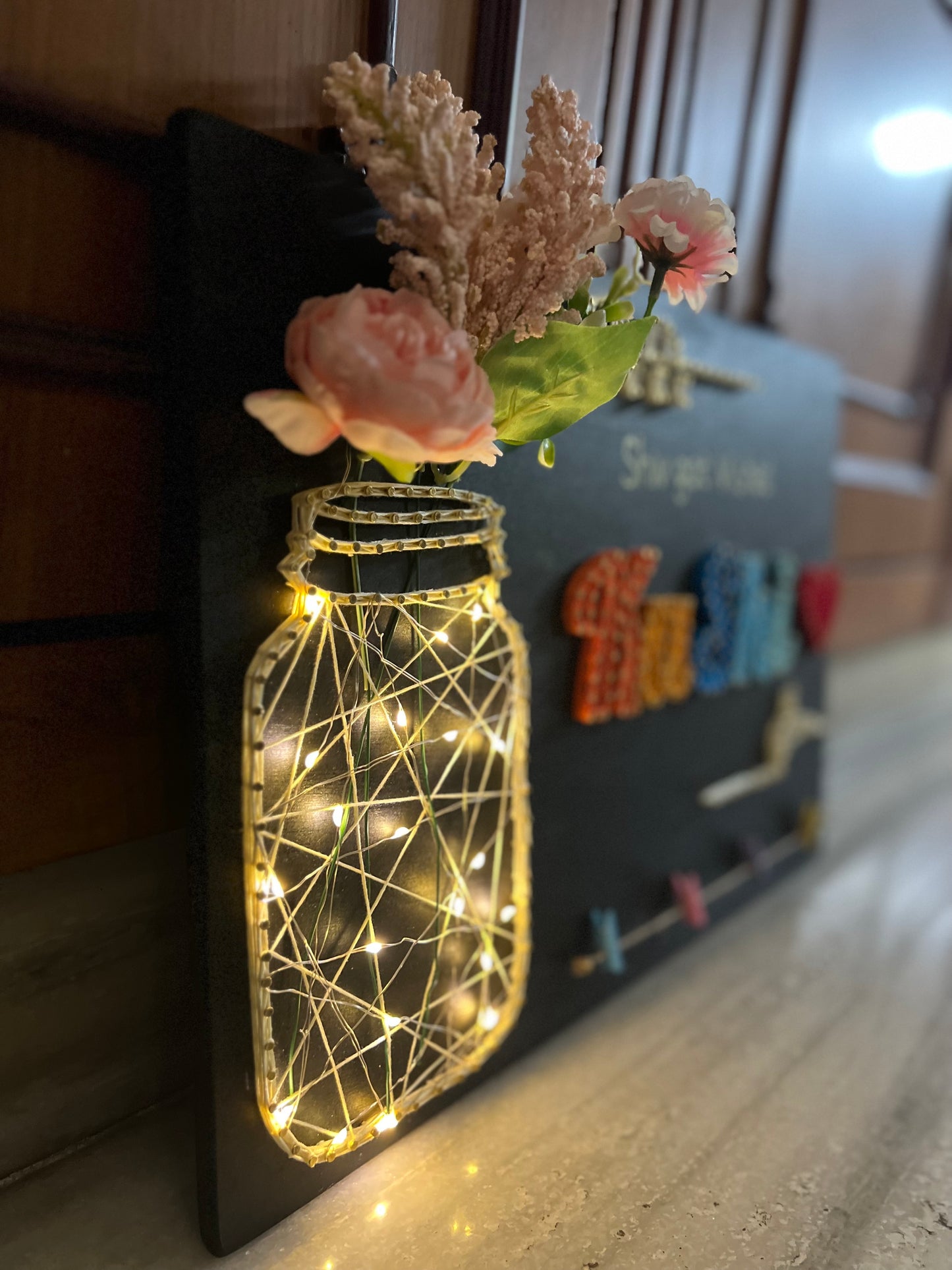 Hashtag Couple String Art