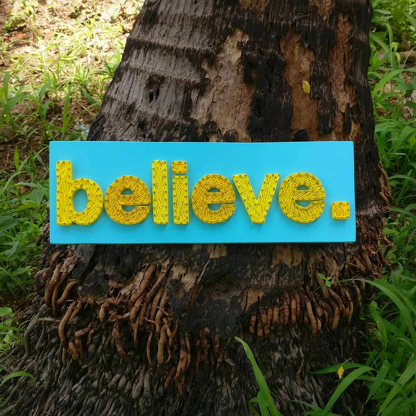 Believe String Art