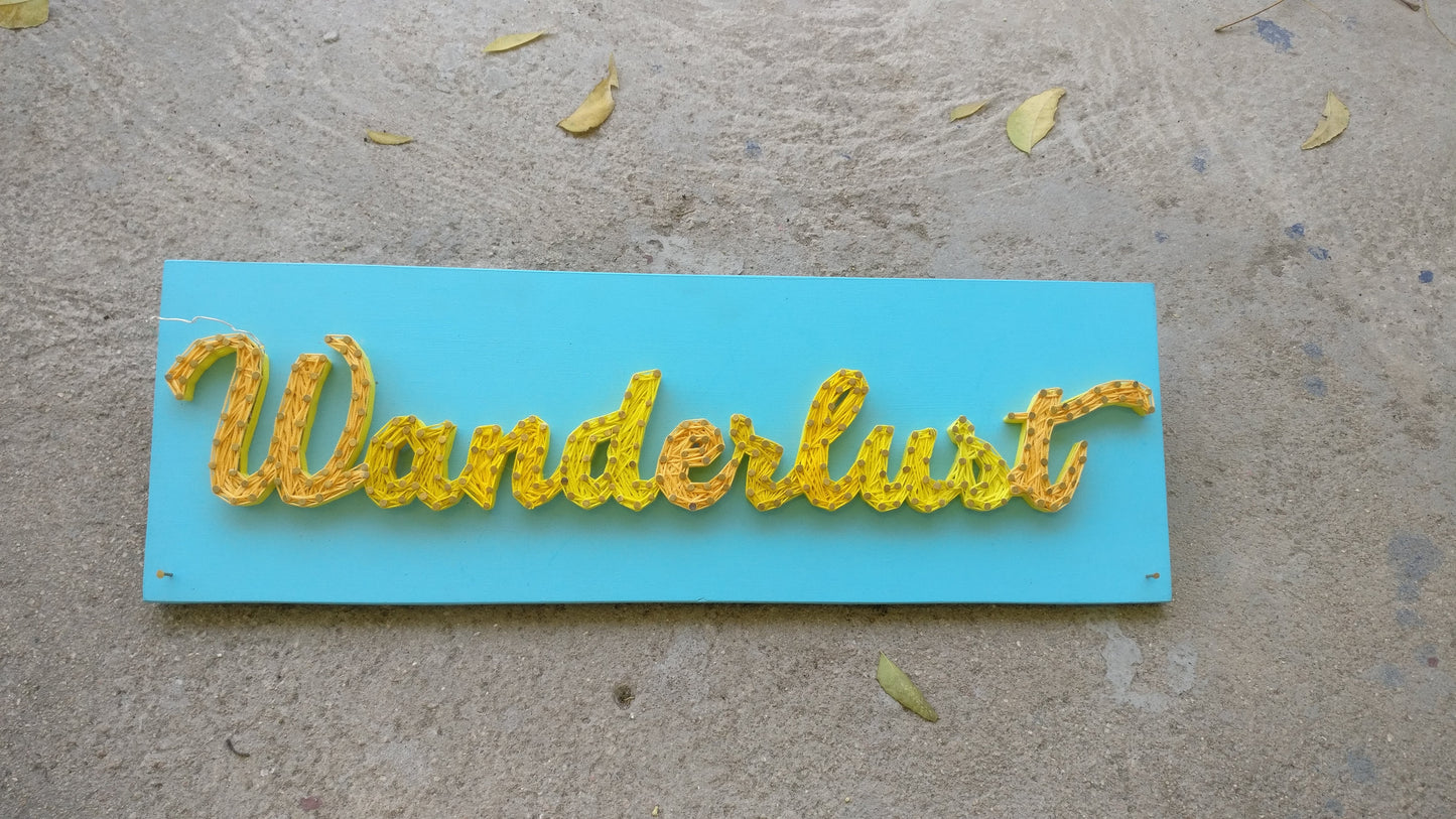Single Color Nameplate String Art