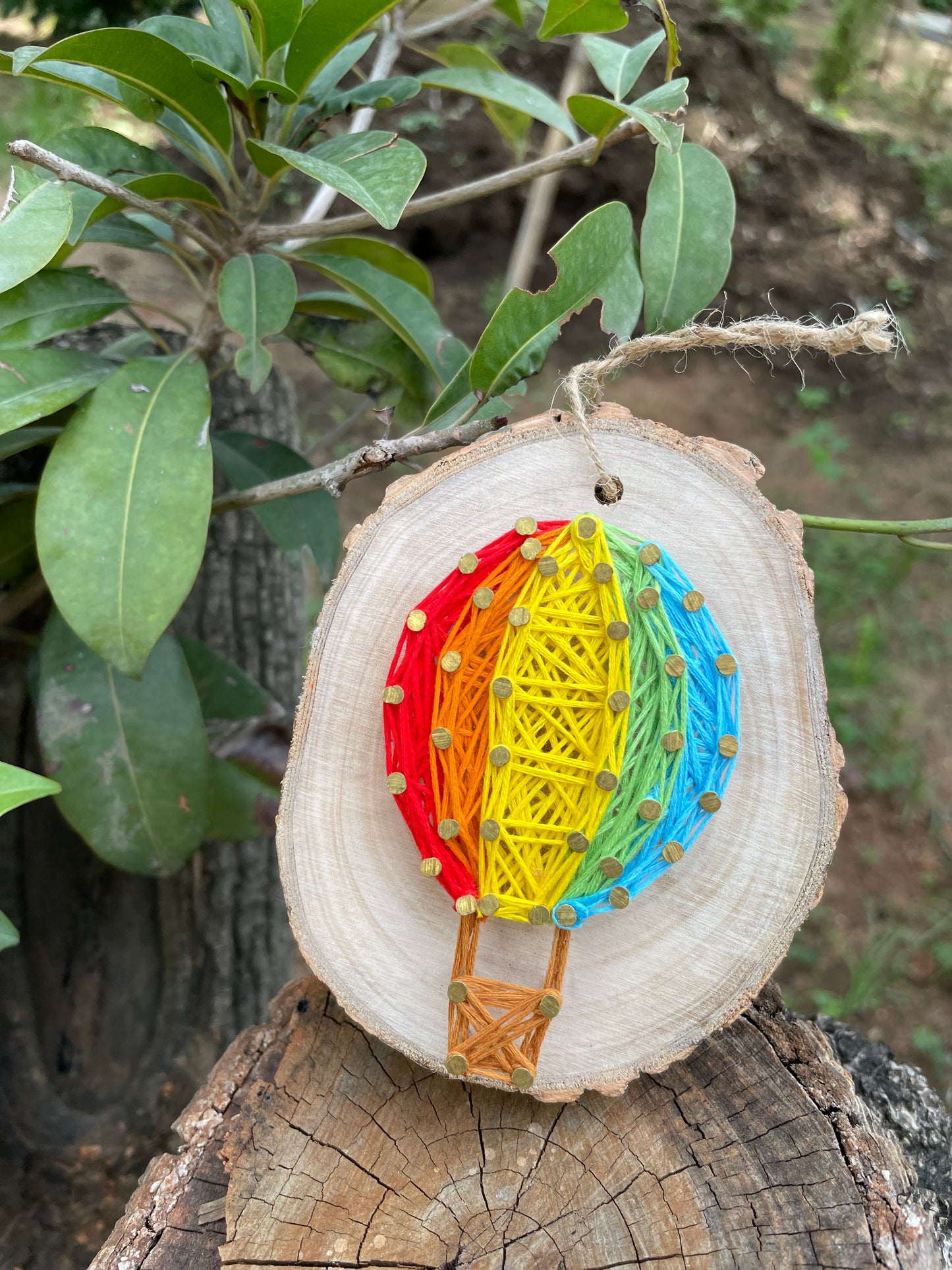 Hot Air Balloon Small String Art