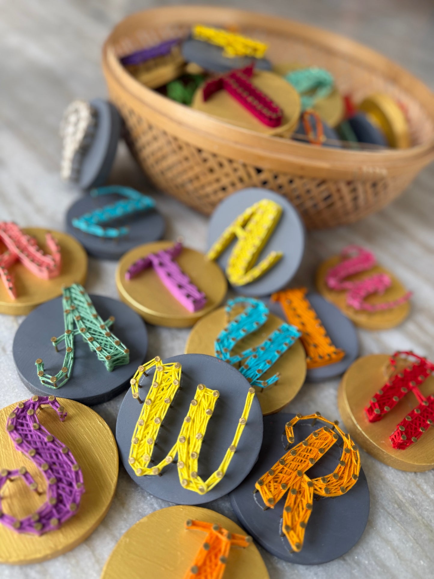Alphabet Fridge Magnet String Art