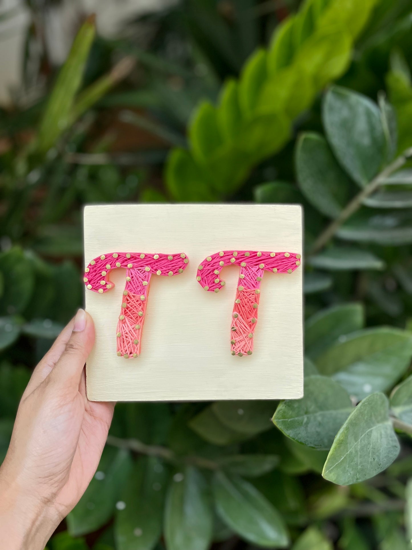 Initials Logo String Art