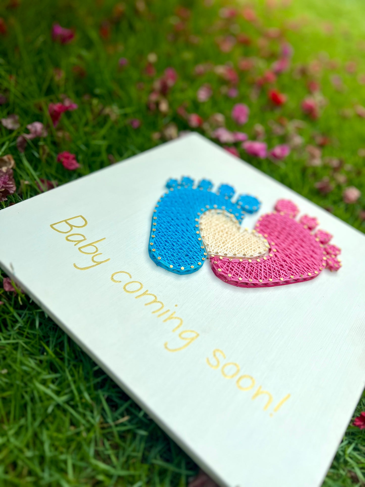 Baby Coming Soon String Art