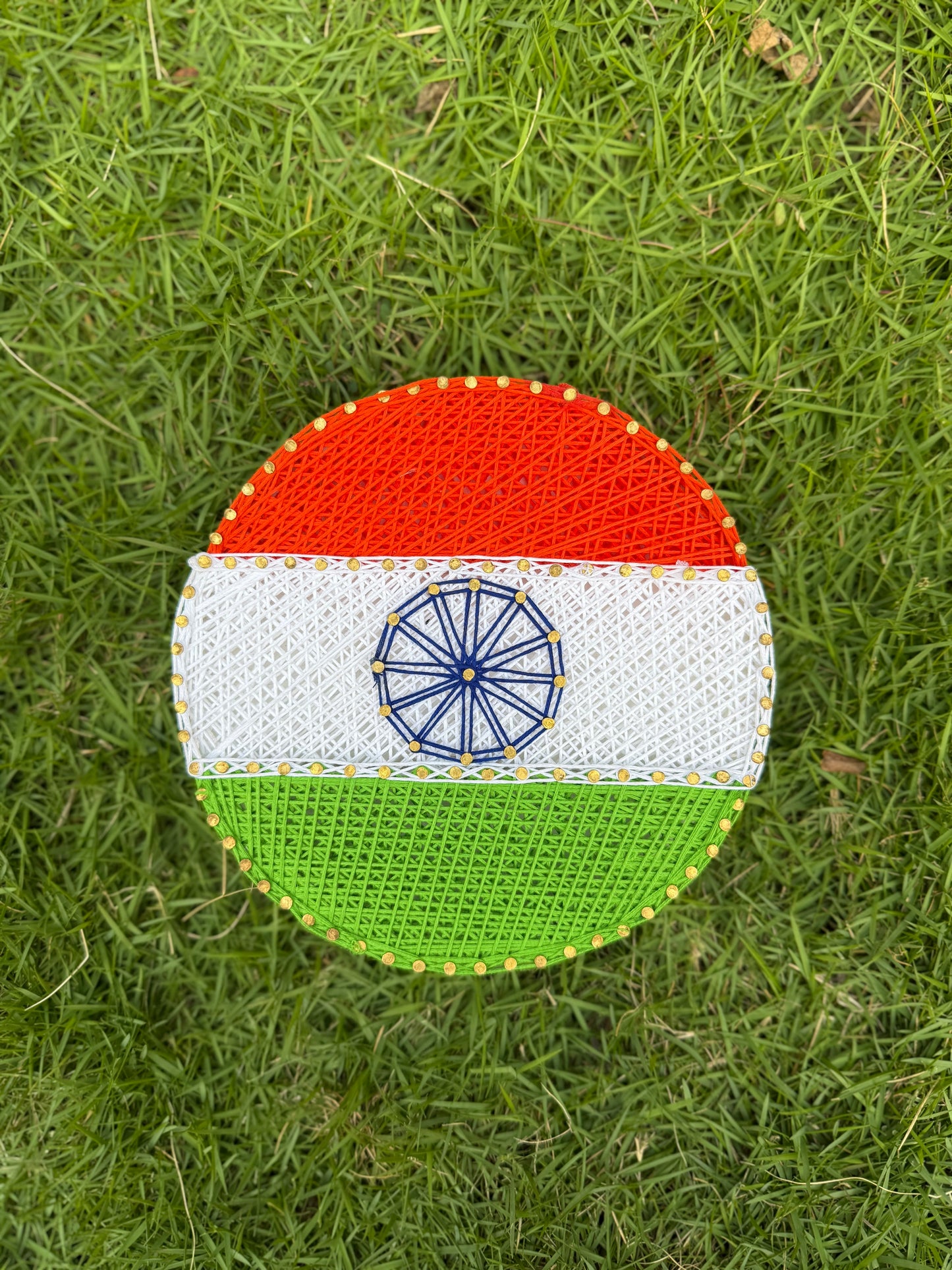 India Flag String Art
