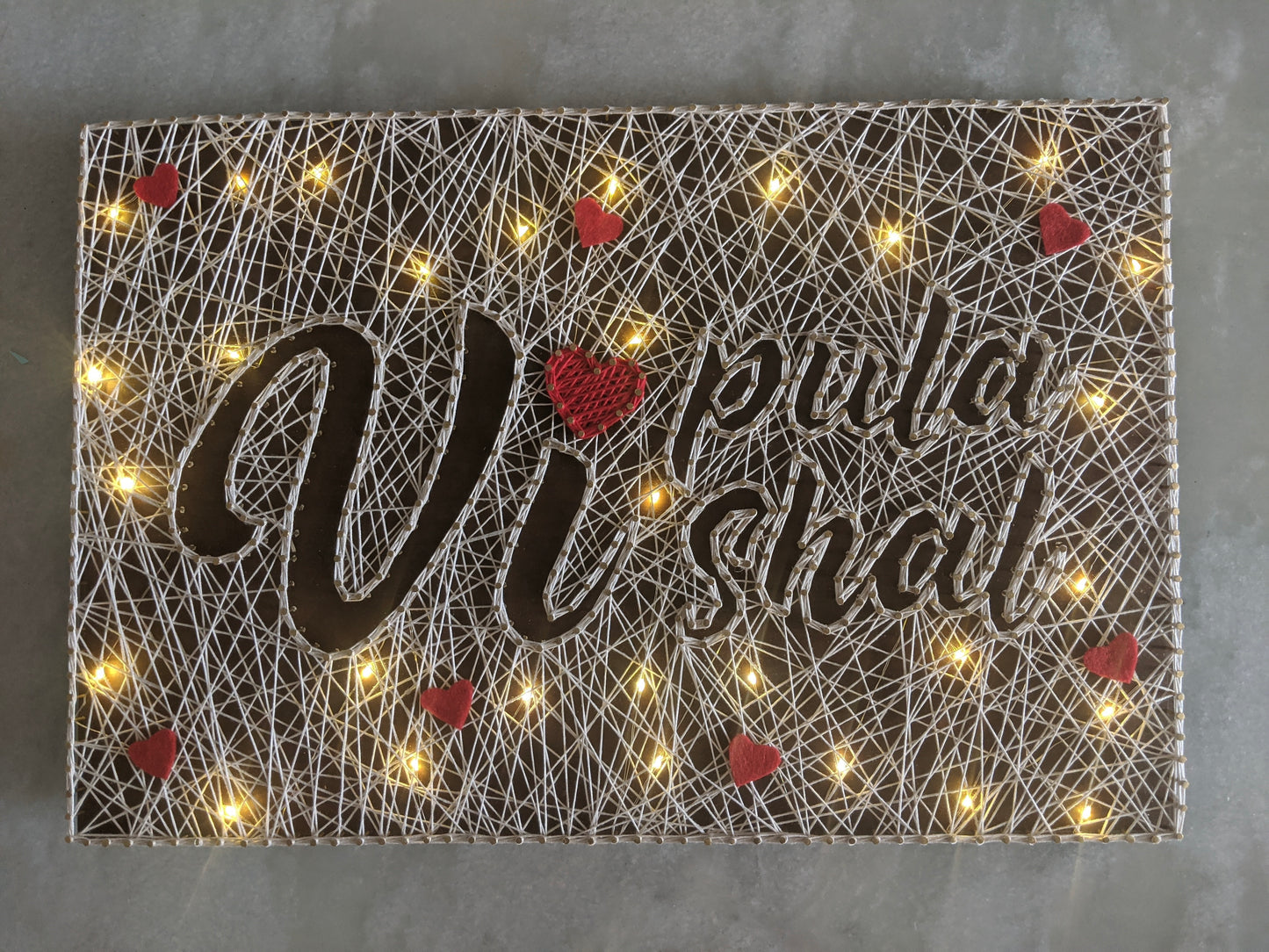 Negative Nameplate String Art