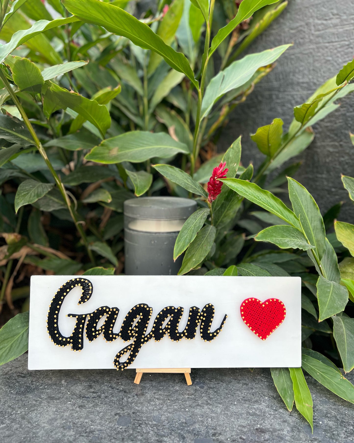 Single Color Nameplate String Art